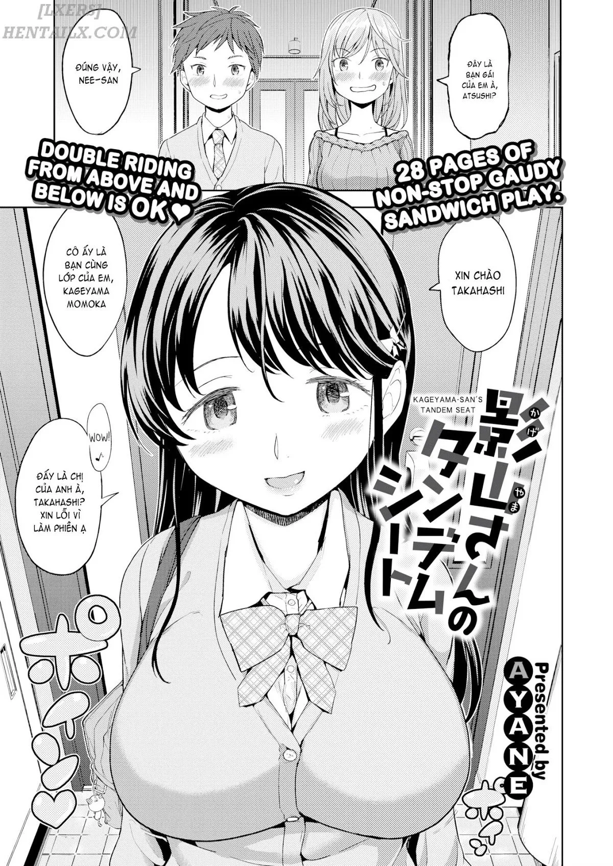 HentaiVN.net - Ảnh 4 - Kageyama-san’s Tandem Seat [Kageyama-sans Tandem Seat; Comic X-Eros #37] - Chap 1