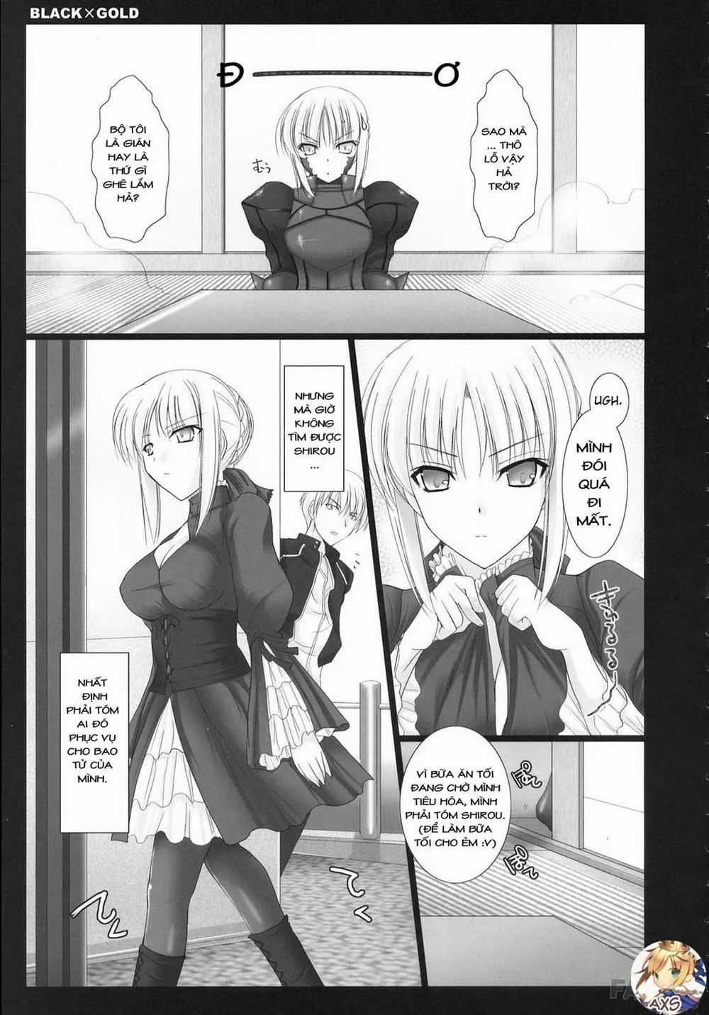 HentaiVN.net - Ảnh 5 - BLACKxGOLD (Fate/Hollow Ataraxia) - Chap 1