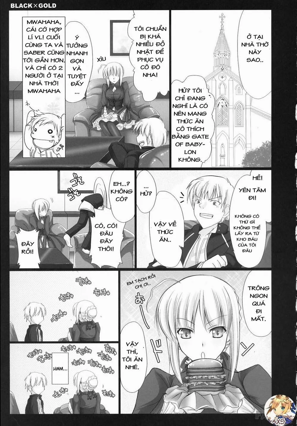 HentaiVN.net - Ảnh 8 - BLACKxGOLD (Fate/Hollow Ataraxia) - Chap 1