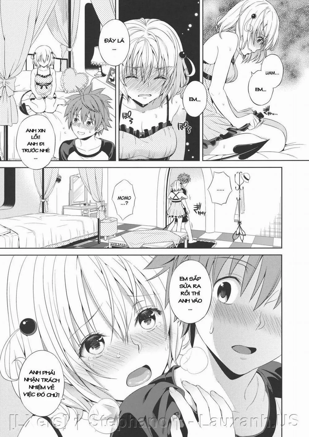 HentaiVN.net - Ảnh 5 - Momoiro Passion (To LOVE-Ru Darkness) - Chap 1