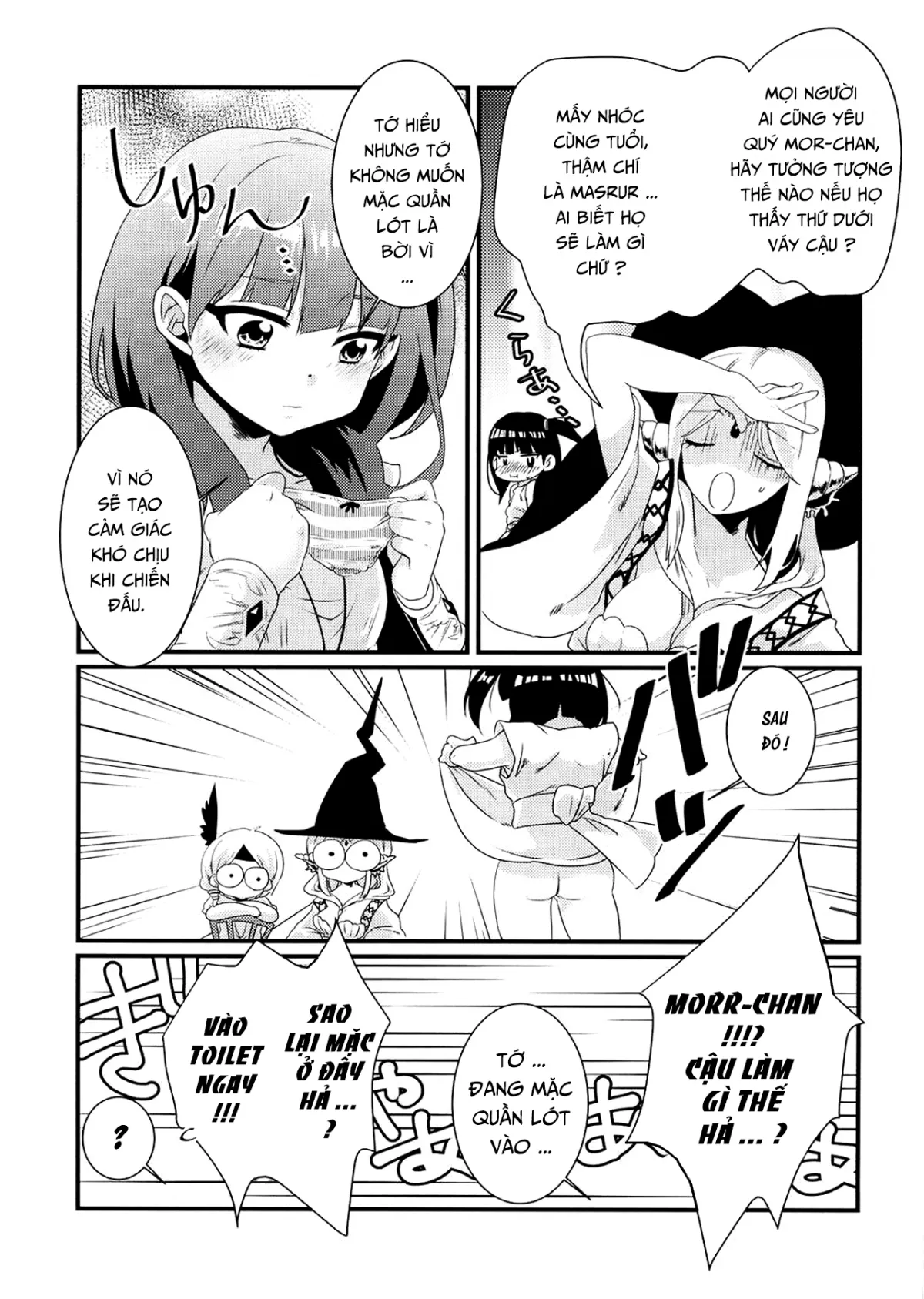 HentaiVN.net - Ảnh 3 - Lần đầu Morgiana mặc quần lót [Morgiana ga Hajimete Pantsu o Haita Hon! A book where Morgiana wears panties for the first time (Magi)] - Chap 1