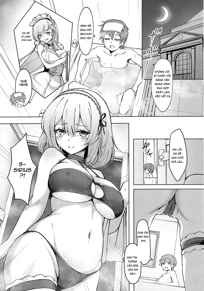 HentaiVN.net - Ảnh 4 - Sirius no Bathroom Service ( Azur Lane ) [シリアスのバスルームサービス (アズールレーン)] - Chap 1