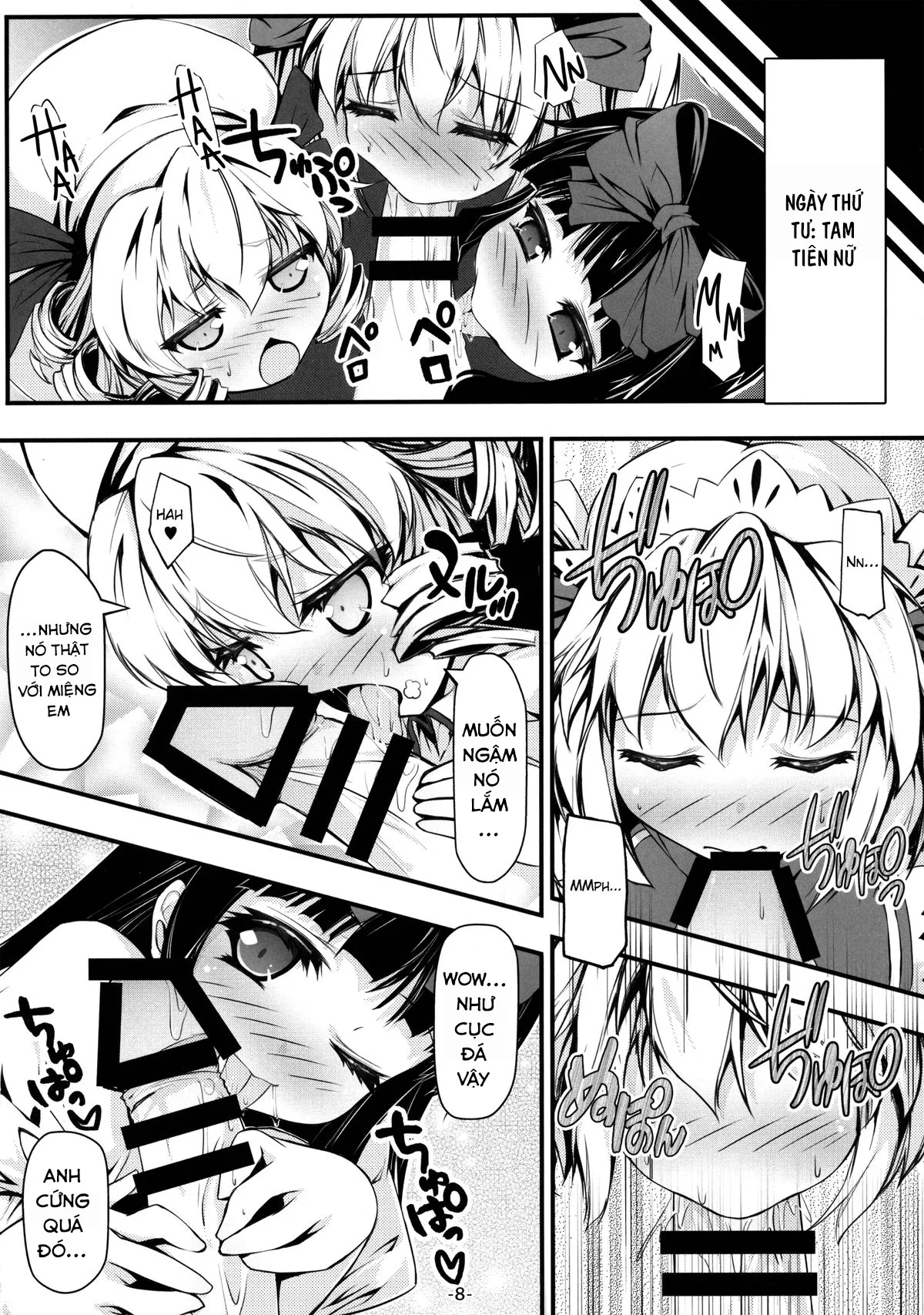 HentaiVN.net - Ảnh 7 - Luna-cha to Otona no Omamagoto? (Touhou Project) [Playing Adult House with Luna Child?] - Chap 1