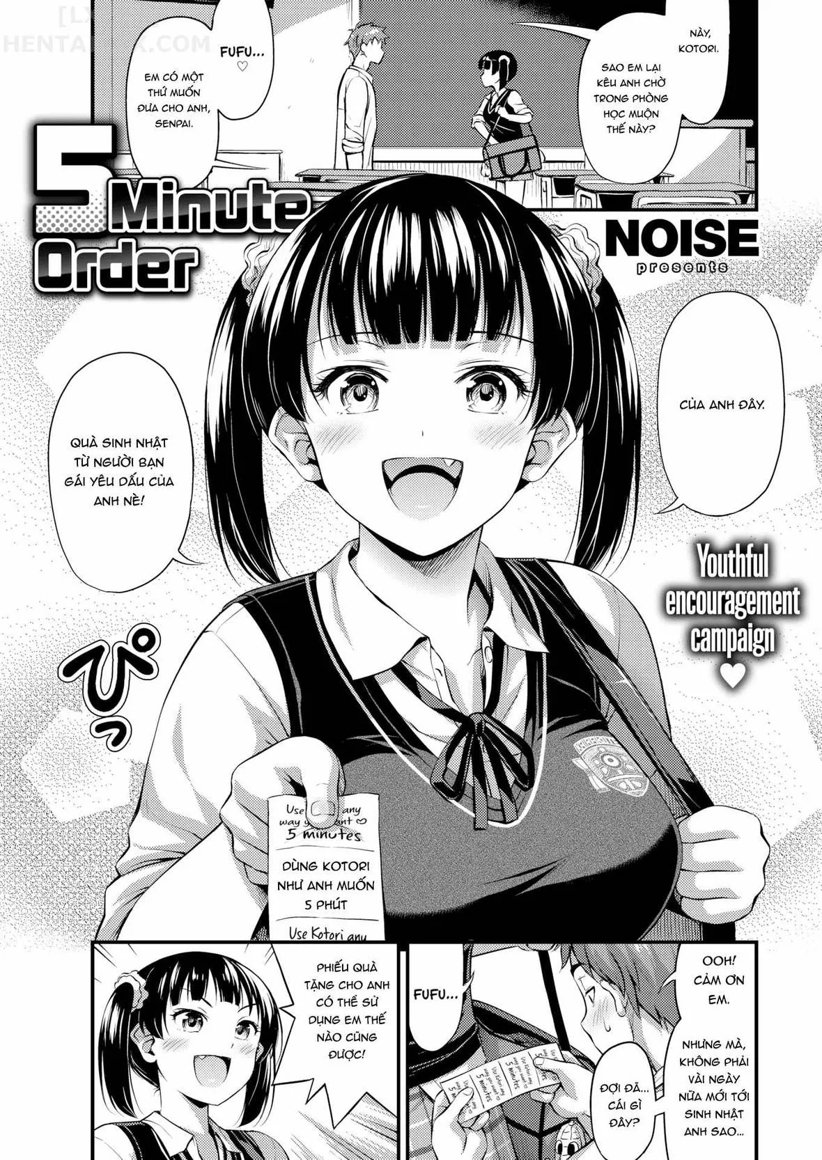 HentaiVN.net - Ảnh 5 - 5-Minute Order - Chap 1