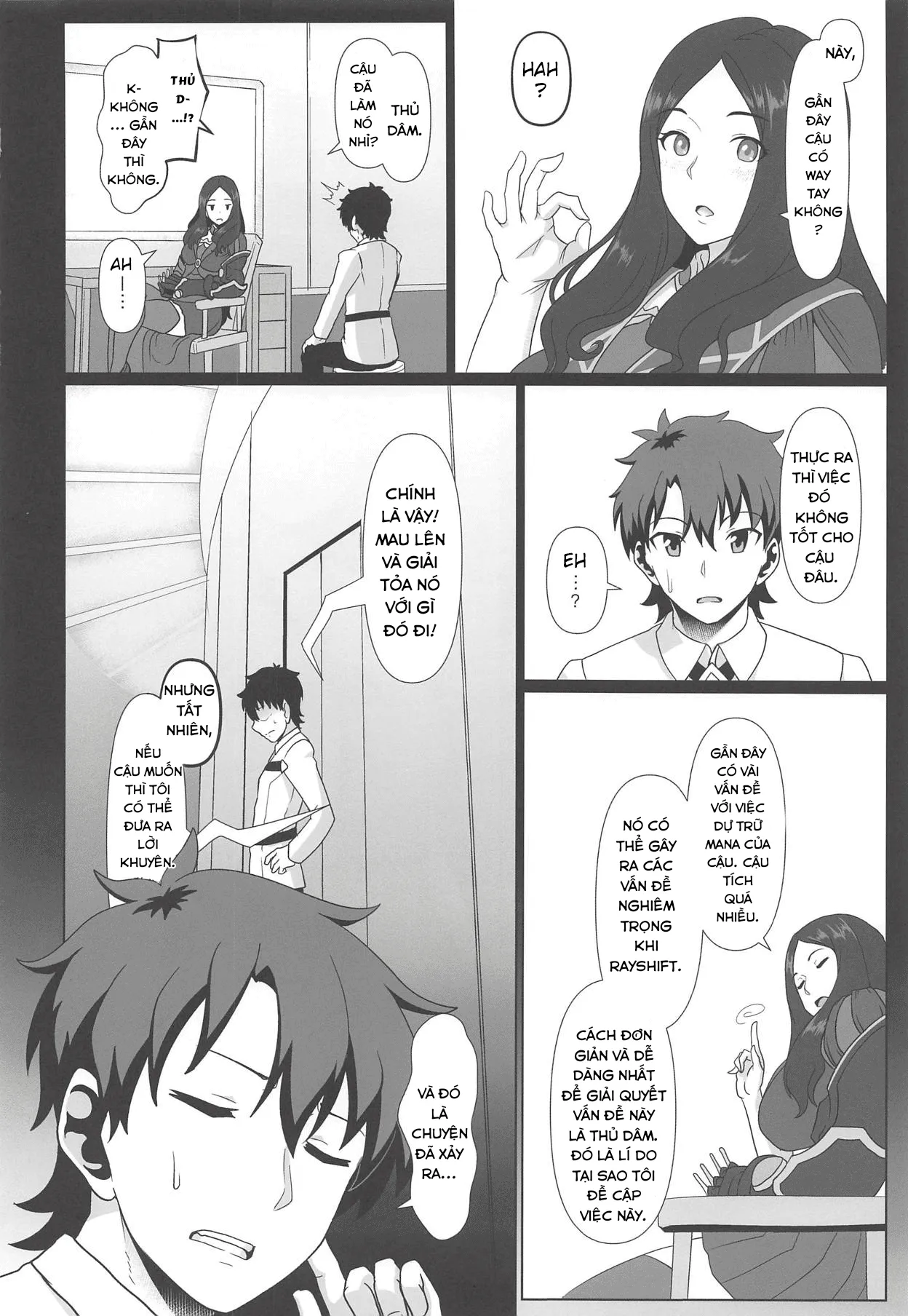 HentaiVN.net - Ảnh 6 - Hãy để em giải phóng mana giúp anh. [Maryoku Houshutsu; 魔力放出] - Chap 1