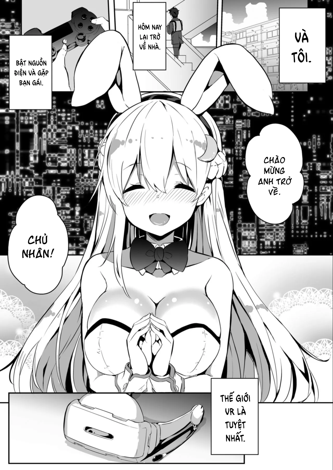 HentaiVN.net - Ảnh 16 - VR dakedo Amaetai [I know it's VR, but I want to be pampered; VRだけど甘えたい♡] - Chap 1