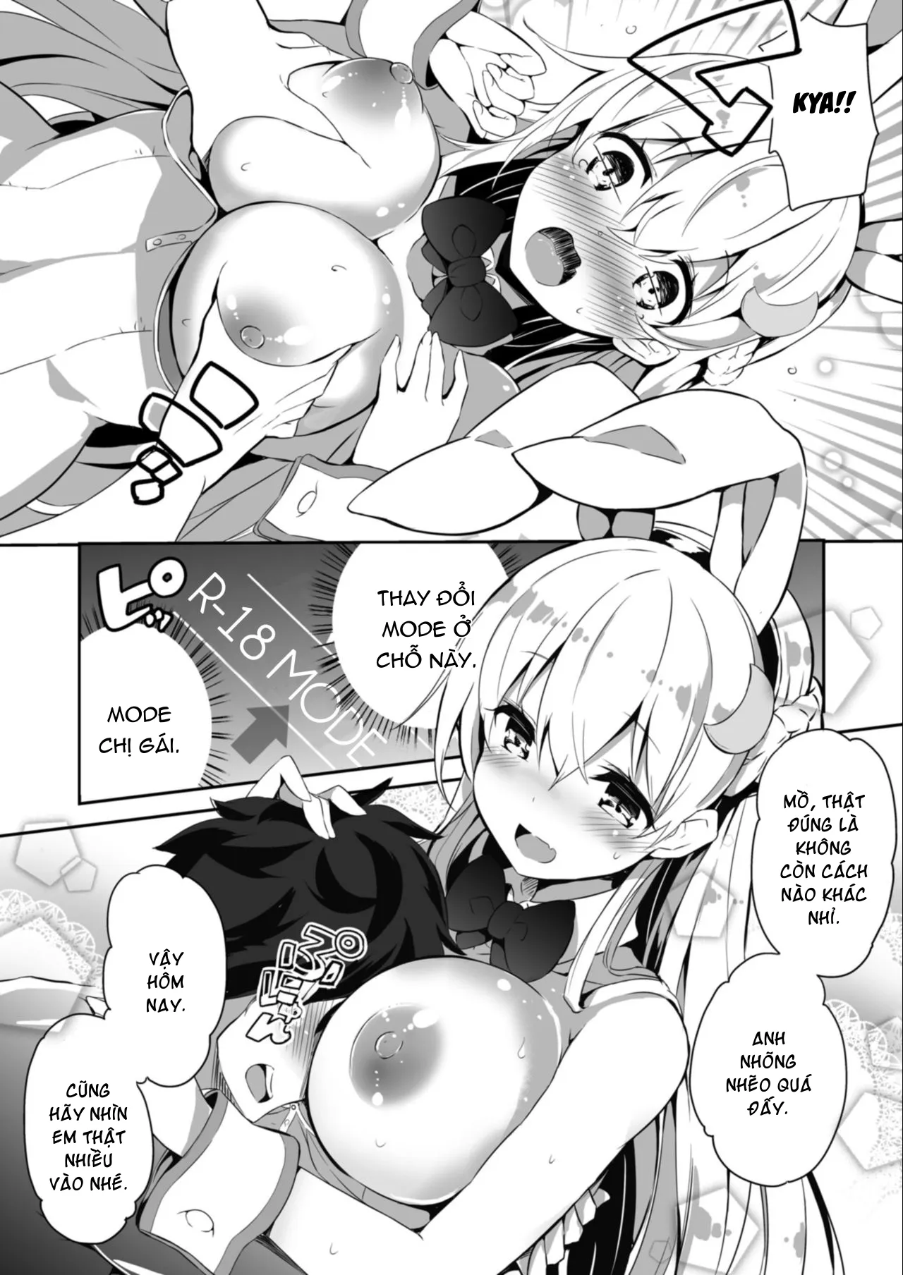 HentaiVN.net - Ảnh 8 - VR dakedo Amaetai [I know it's VR, but I want to be pampered; VRだけど甘えたい♡] - Chap 1