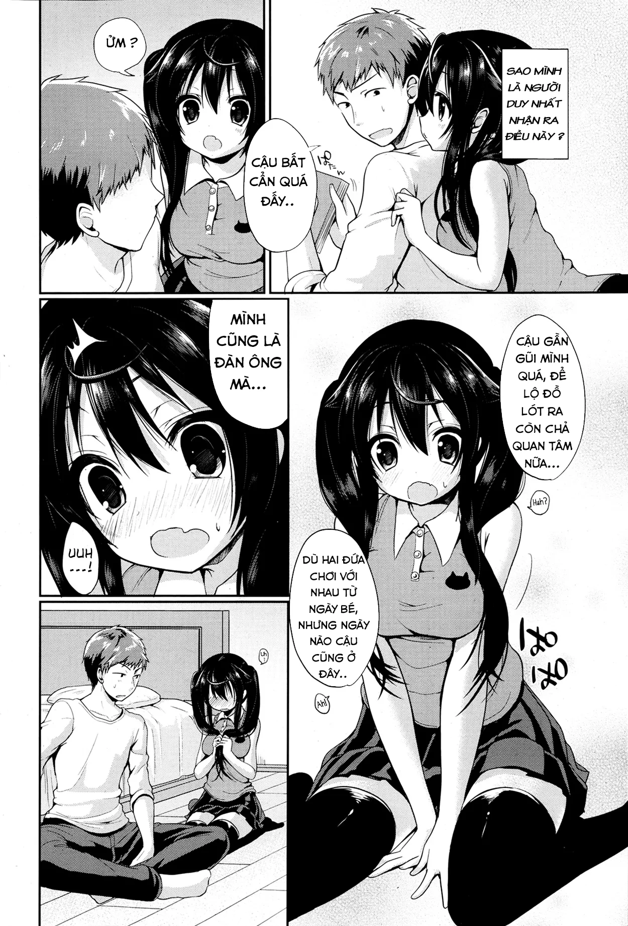 HentaiVN.net - Ảnh 5 - Cô Bạn Hàng Xóm Tinh Nghịch [窓からの侵入者; Intruder From The Window] - Chap 1