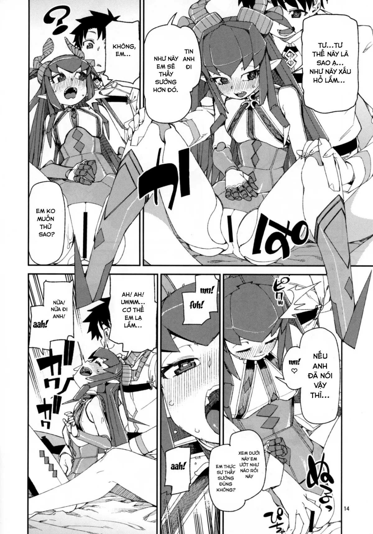 HentaiVN.net - Ảnh 16 - Koutetsu Majou no Setsunai Kyousei - Chap 1
