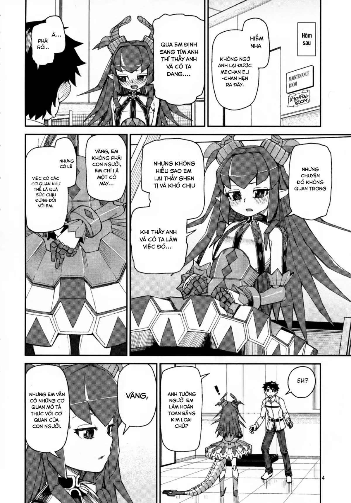 HentaiVN.net - Ảnh 6 - Koutetsu Majou no Setsunai Kyousei - Chap 1