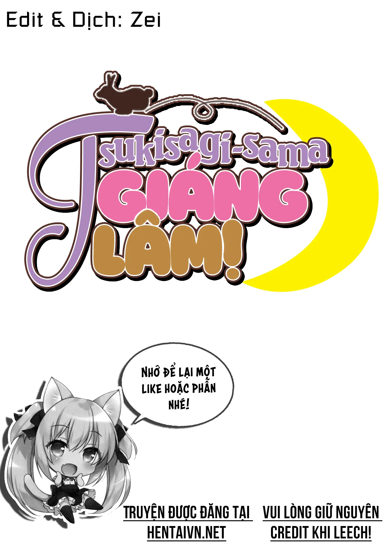 HentaiVN.net - Ảnh 7 - Tsukiusagi-sama Giáng Lâm! [Oidemase Tsukiusagi-sama!] - Chap 1
