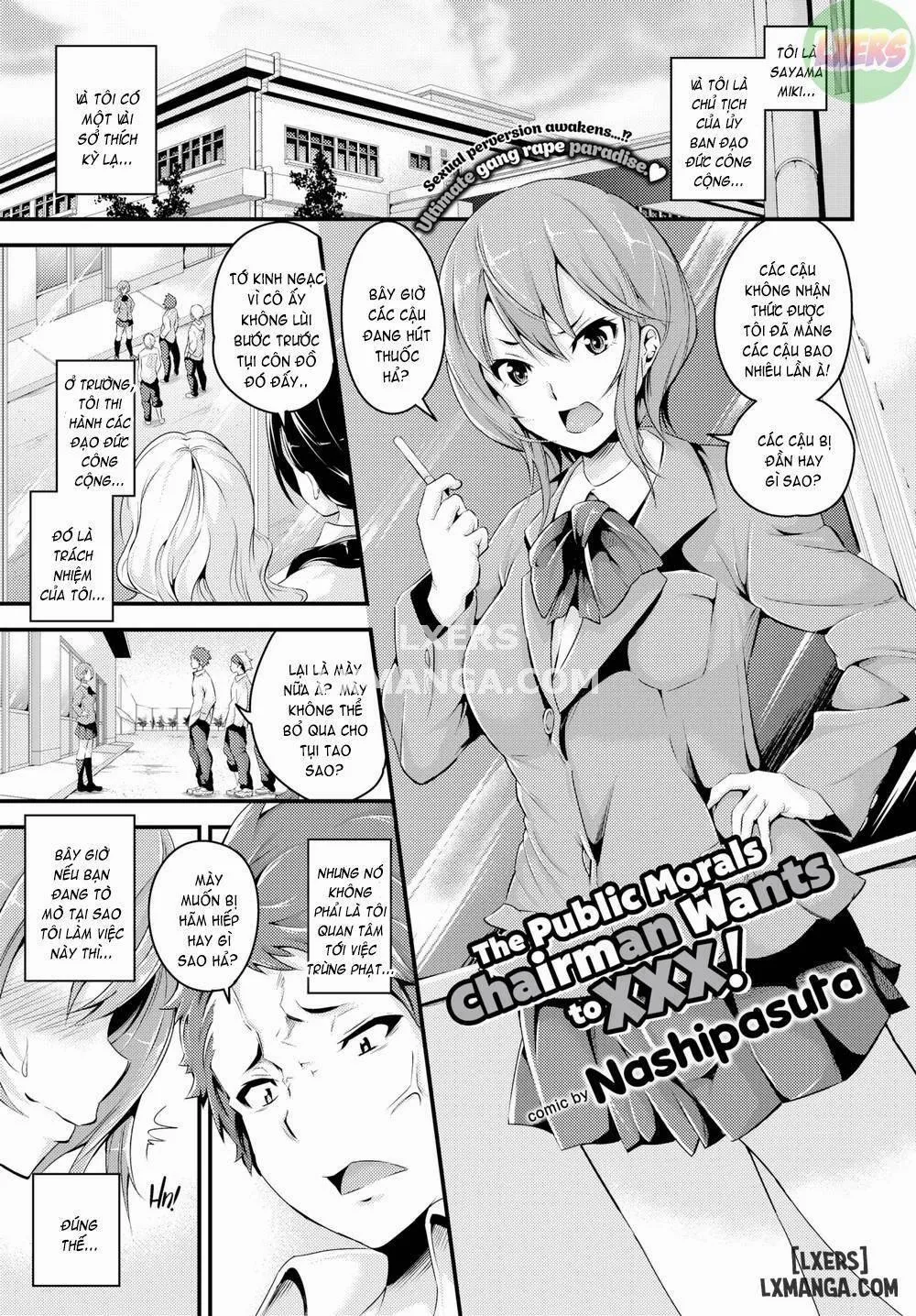HentaiVN.net - Ảnh 1 - The Public Morals Chairman Wants to XXX - Chap 1