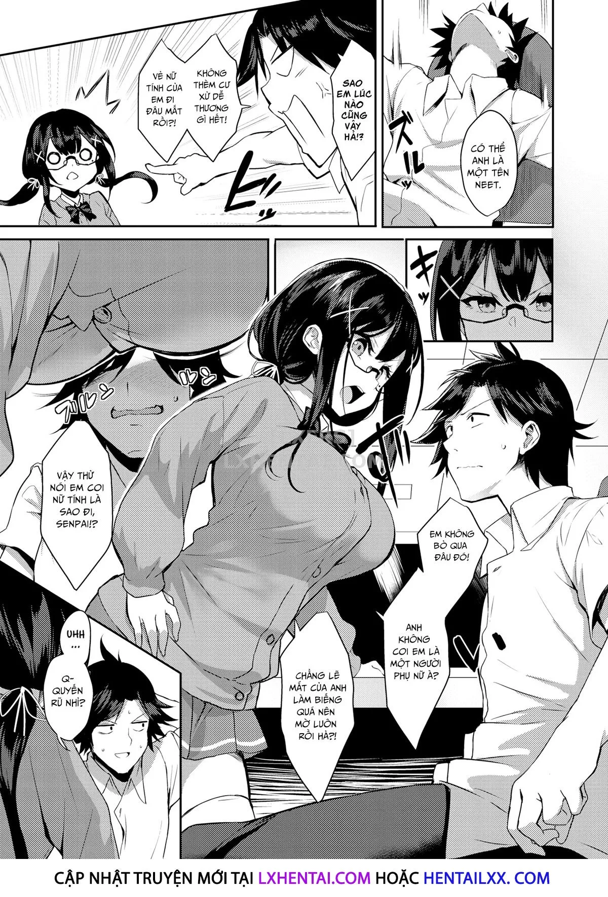 HentaiVN.net - Ảnh 5 - Curious! ♪ Yoshino-chan Mounts Up [Comic Shitsurakuten 2021-01] - Chap 1