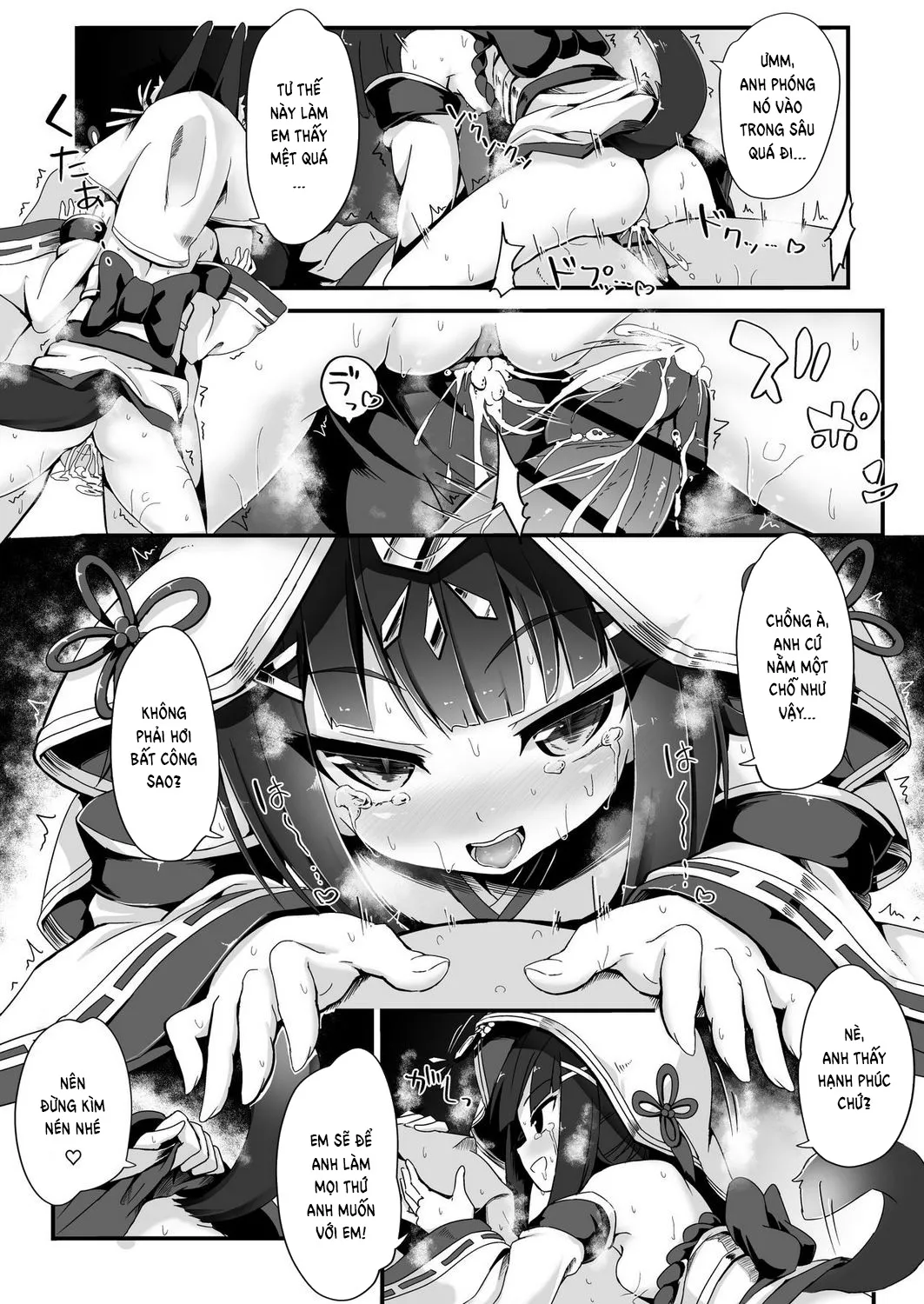 HentaiVN.net - Ảnh 17 - First Night in the Wedding Dress (Azur Lane) [Kekkon Ishou de Shinkon Shoya] - Chap 1