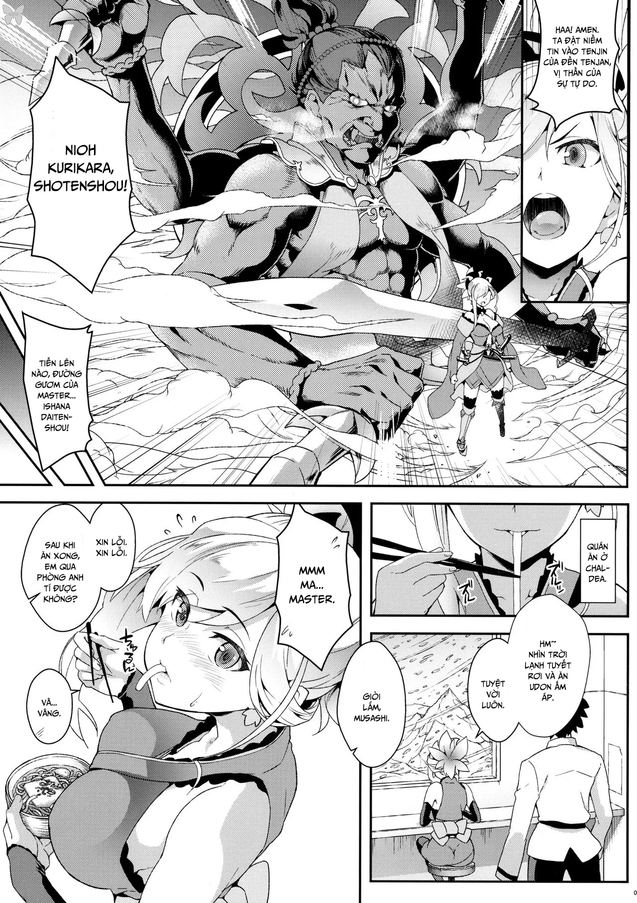 HentaiVN.net - Ảnh 2 - Hodasare Sugite Tatenai no! (Fate/Grand Order) - Chap 1