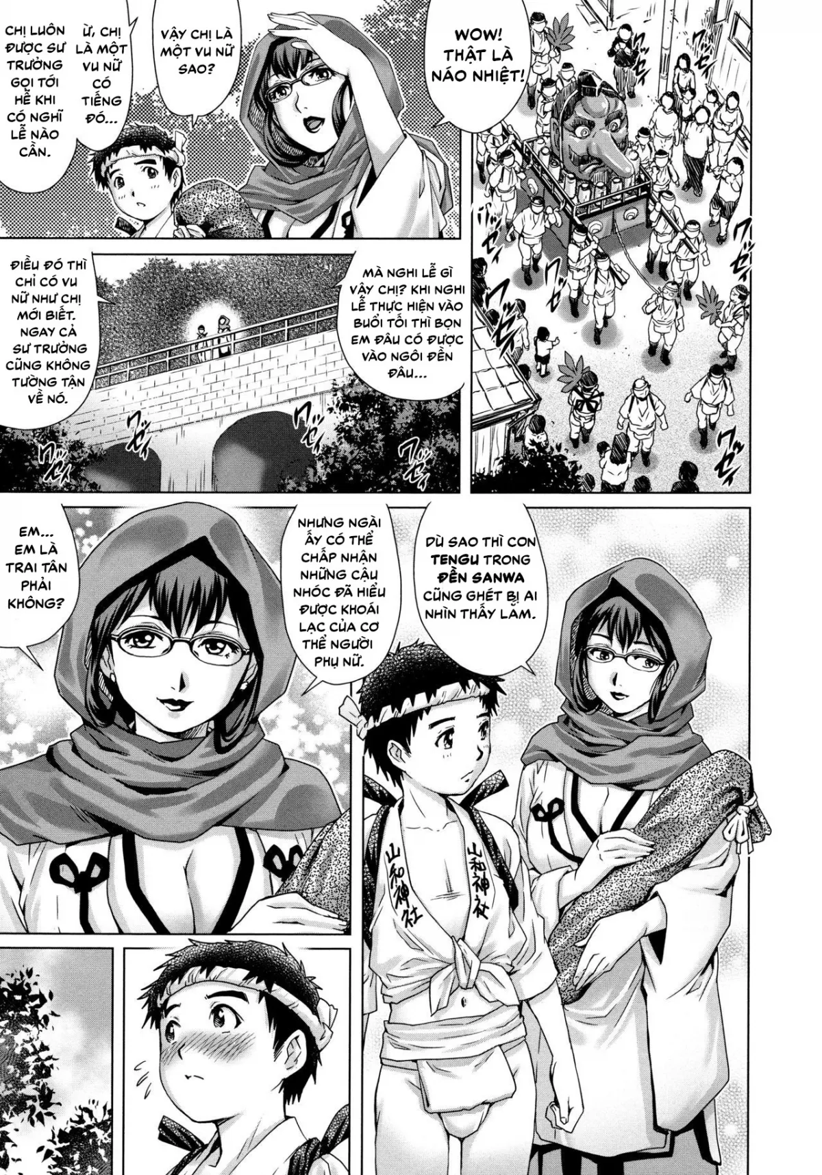 HentaiVN.net - Ảnh 4 - Nhóc Trai Tân Và Lễ Hội Kì Bí [Doutei to Hisai , The Virgin Boy and the Secret Festival] - Chap 1
