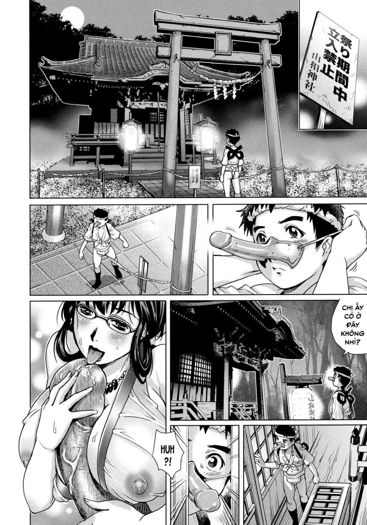 HentaiVN.net - Ảnh 7 - Nhóc Trai Tân Và Lễ Hội Kì Bí [Doutei to Hisai , The Virgin Boy and the Secret Festival] - Chap 1