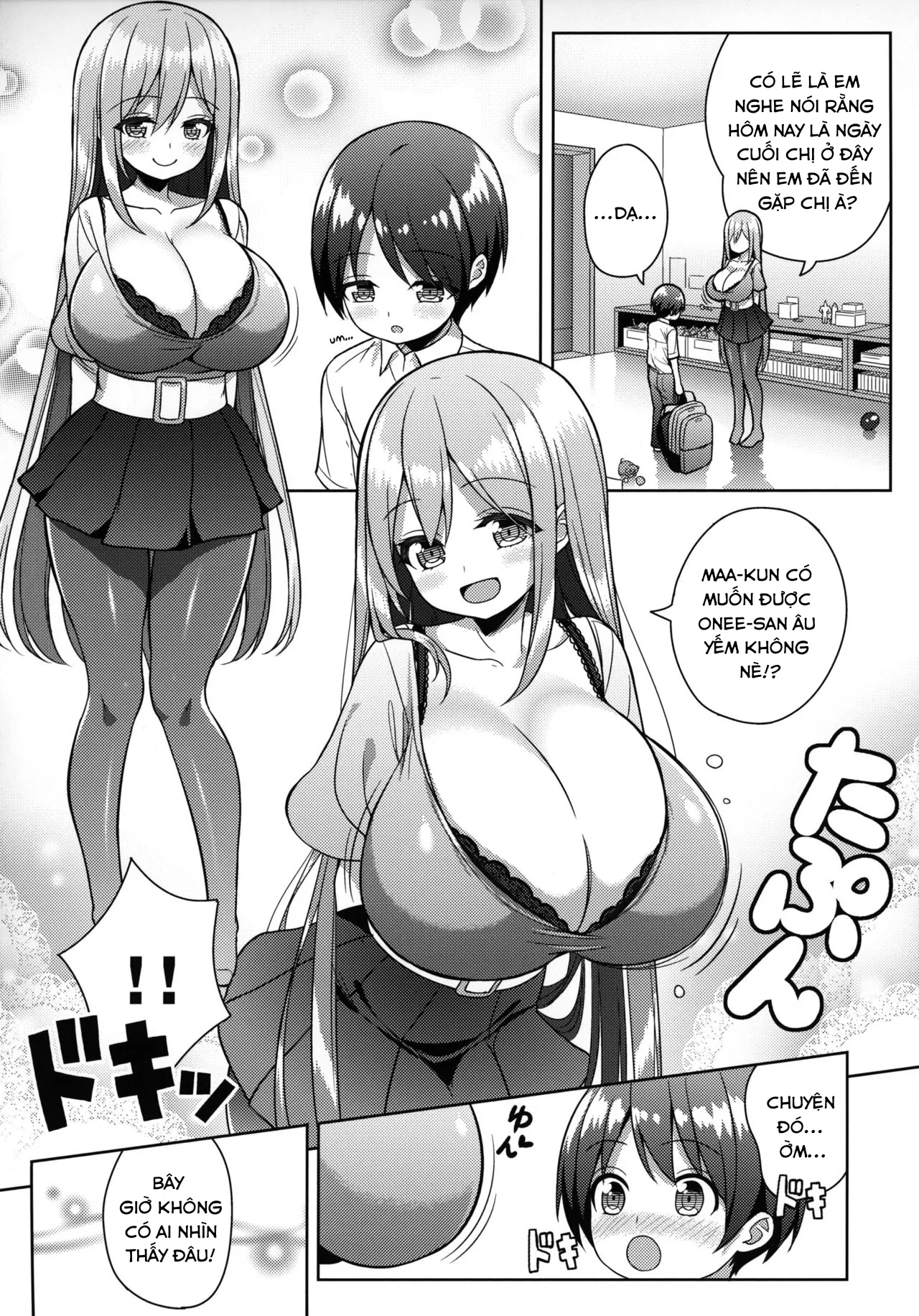 HentaiVN.net - Ảnh 10 - Em muốn được Onee-san cưng chiều! [Onee-san ni Amaetai] - Chap 1