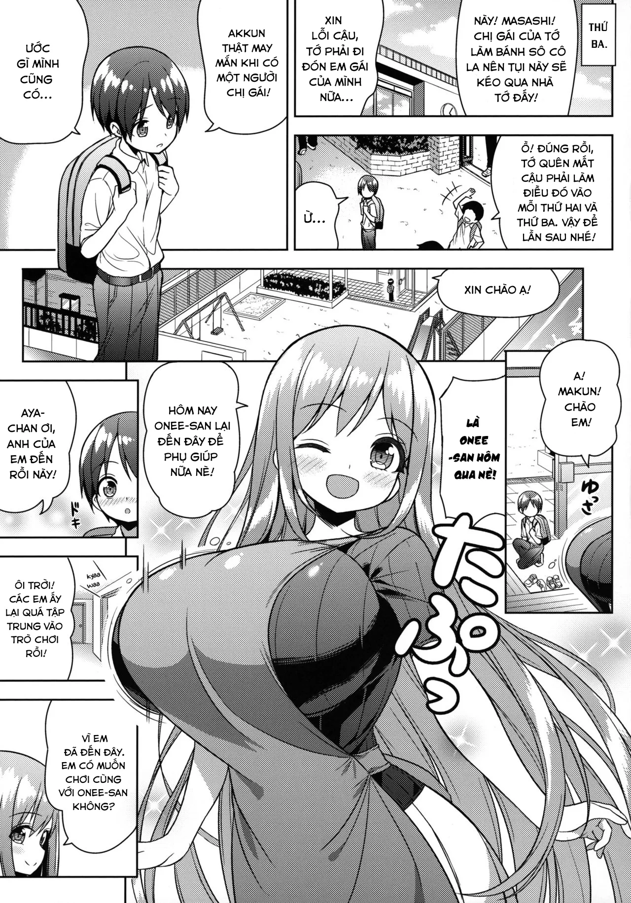 HentaiVN.net - Ảnh 4 - Em muốn được Onee-san cưng chiều! [Onee-san ni Amaetai] - Chap 1