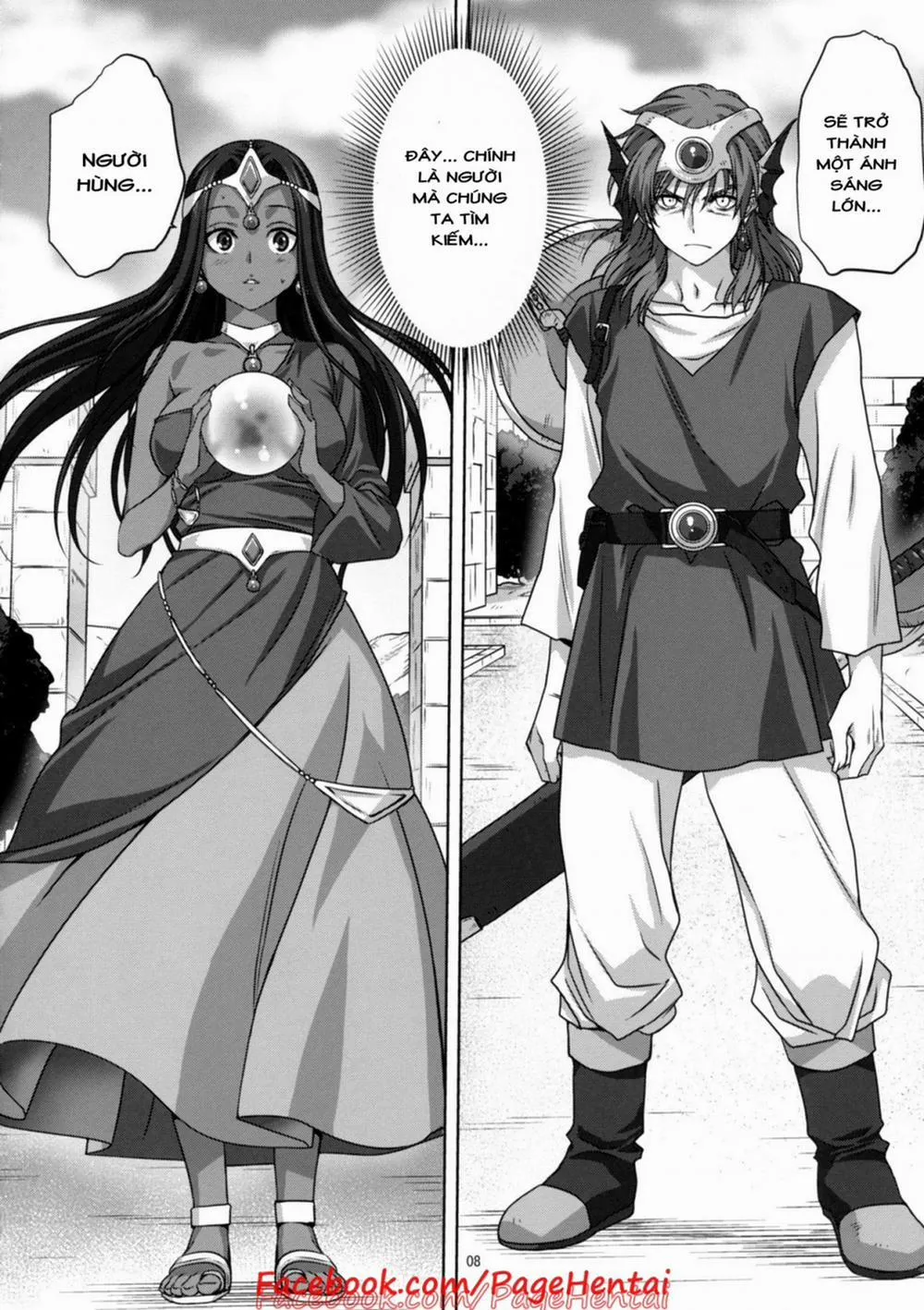 HentaiVN.net - Ảnh 8 - Anata ga Watashi no Yuusha-sama (Dragon Quest IV) - Chap 1
