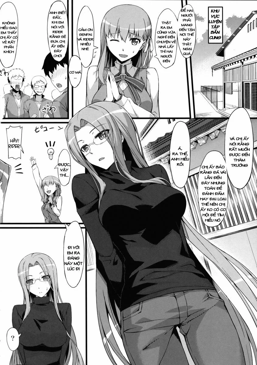 HentaiVN.net - Ảnh 4 - Rider san to Gakusei Fuku. (Fate Hollow Ataraxia) - Chap 1