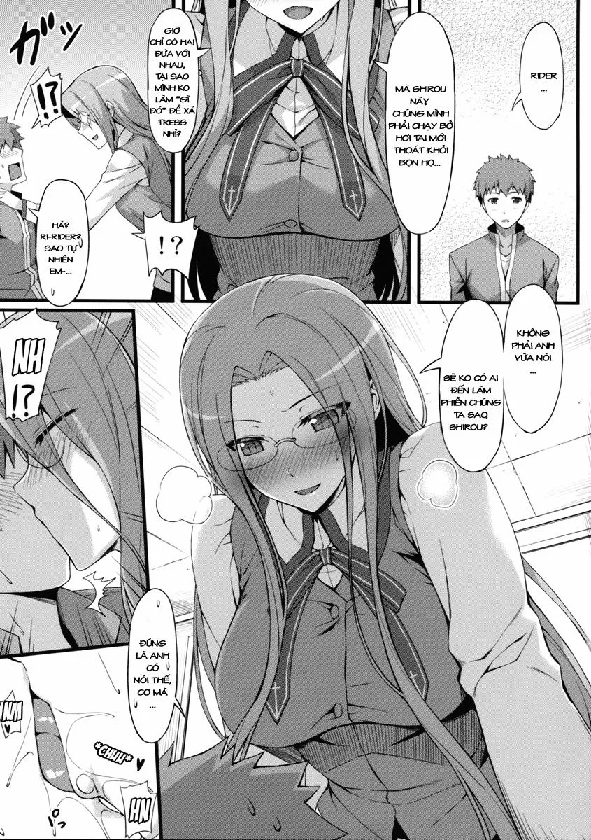 HentaiVN.net - Ảnh 7 - Rider san to Gakusei Fuku. (Fate Hollow Ataraxia) - Chap 1