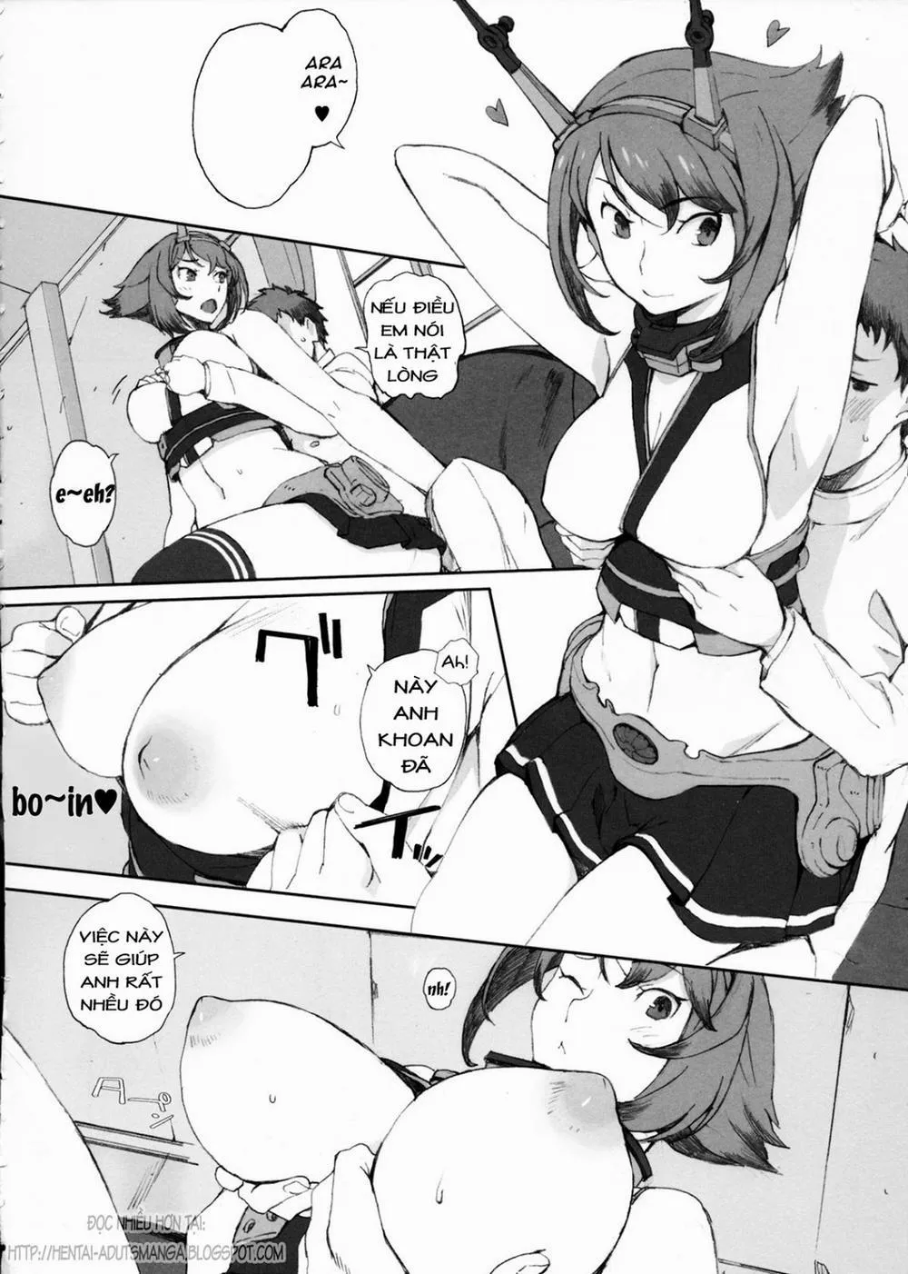 HentaiVN.net - Ảnh 9 - Mucchan To Chicchai Teitoku (Kancolle) - Chap 1