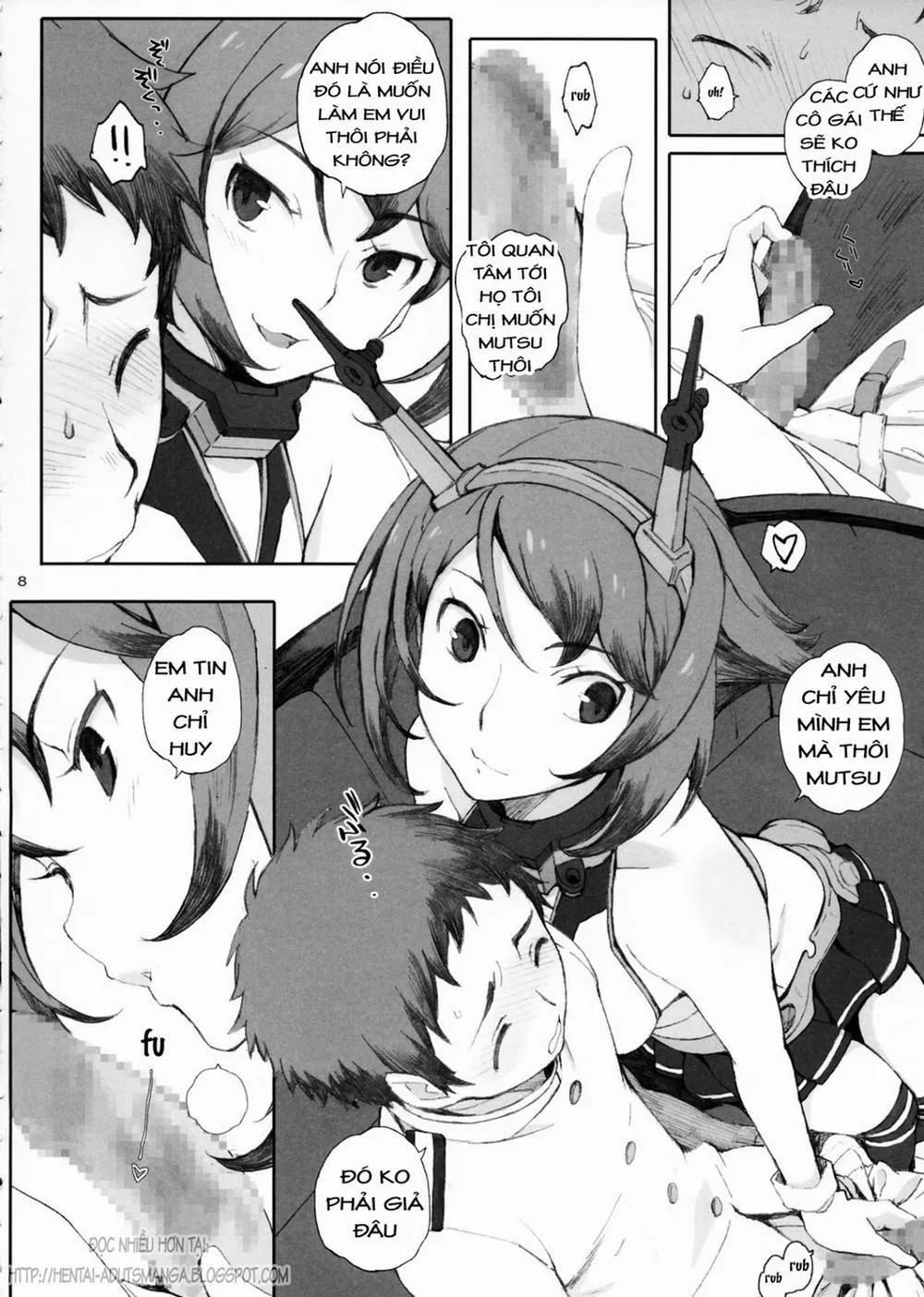 HentaiVN.net - Ảnh 7 - Mucchan To Chicchai Teitoku (Kancolle) - Chap 1