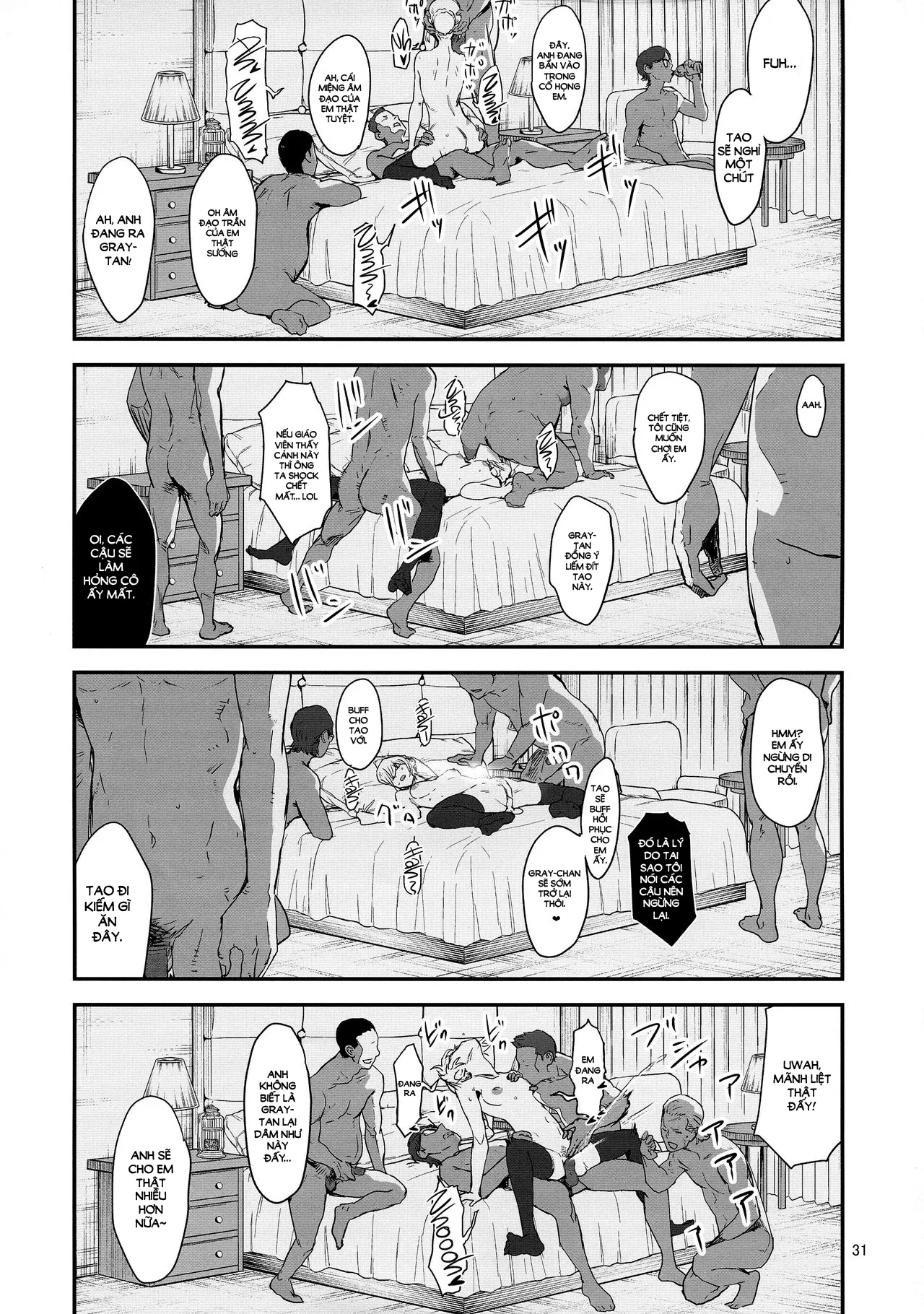 HentaiVN.net - Ảnh 33 - Sei no Jikenbo [Akogare no Gray-chan no Yowami ni Tsukekonde, Minna de Doutei o Sotsugyou sasete Moraimashita] - Chap 1