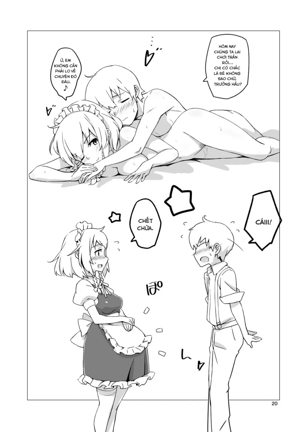 HentaiVN.net - Ảnh 19 - Không phải chị Sakuya mà tôi biết( Touhou Project) [Naisho no Sakuya-san (Touhou Project)] - Chap 1
