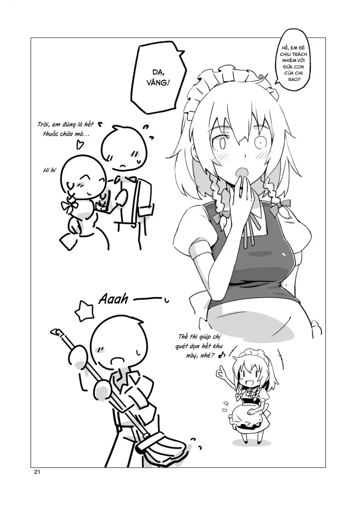 HentaiVN.net - Ảnh 20 - Không phải chị Sakuya mà tôi biết( Touhou Project) [Naisho no Sakuya-san (Touhou Project)] - Chap 1