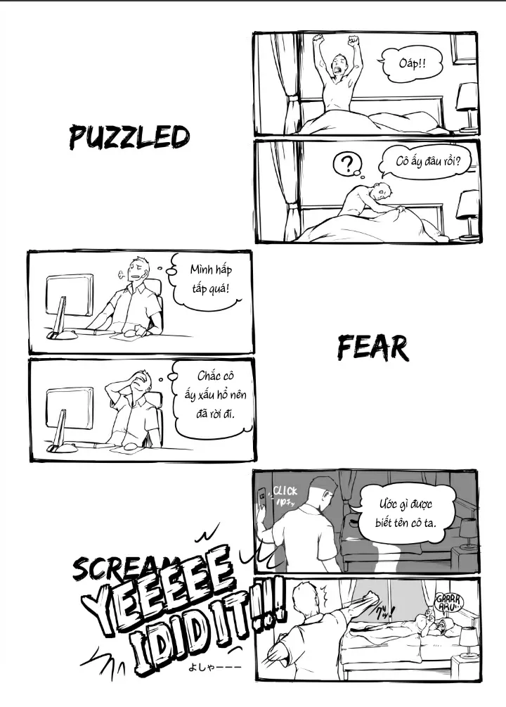 HentaiVN.net - Ảnh 5 - Fear and Scream [おばけが出たぞ] - Chap 1