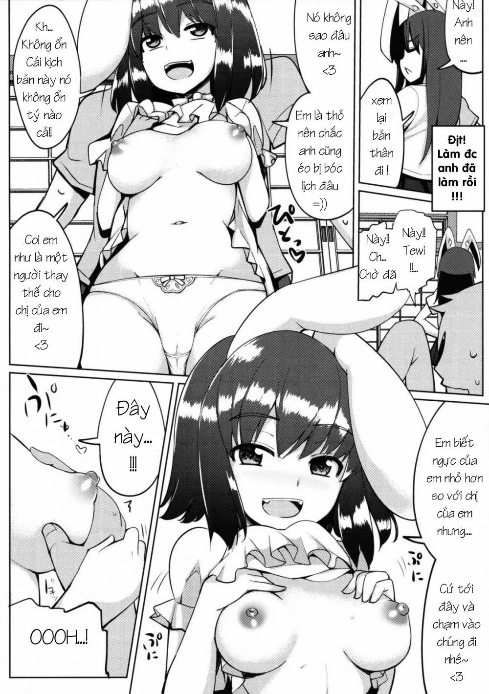 HentaiVN.net - Ảnh 7 - Uwaki Shite Tewi-chan to Sex Shita (Touhou) - Chap 1