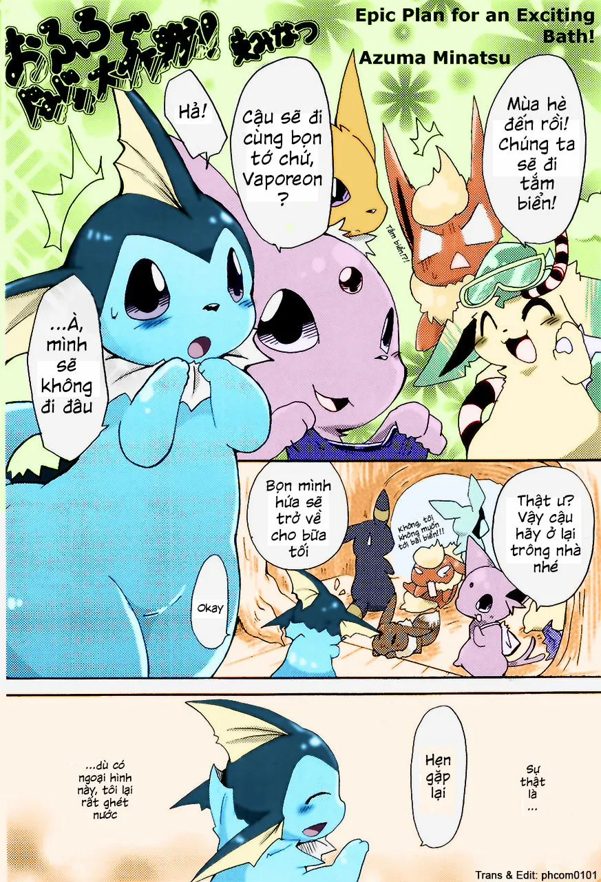 HentaiVN.net - Ảnh 1 - Epic plan for an exciting bath! (Pokemon) - Chap 1