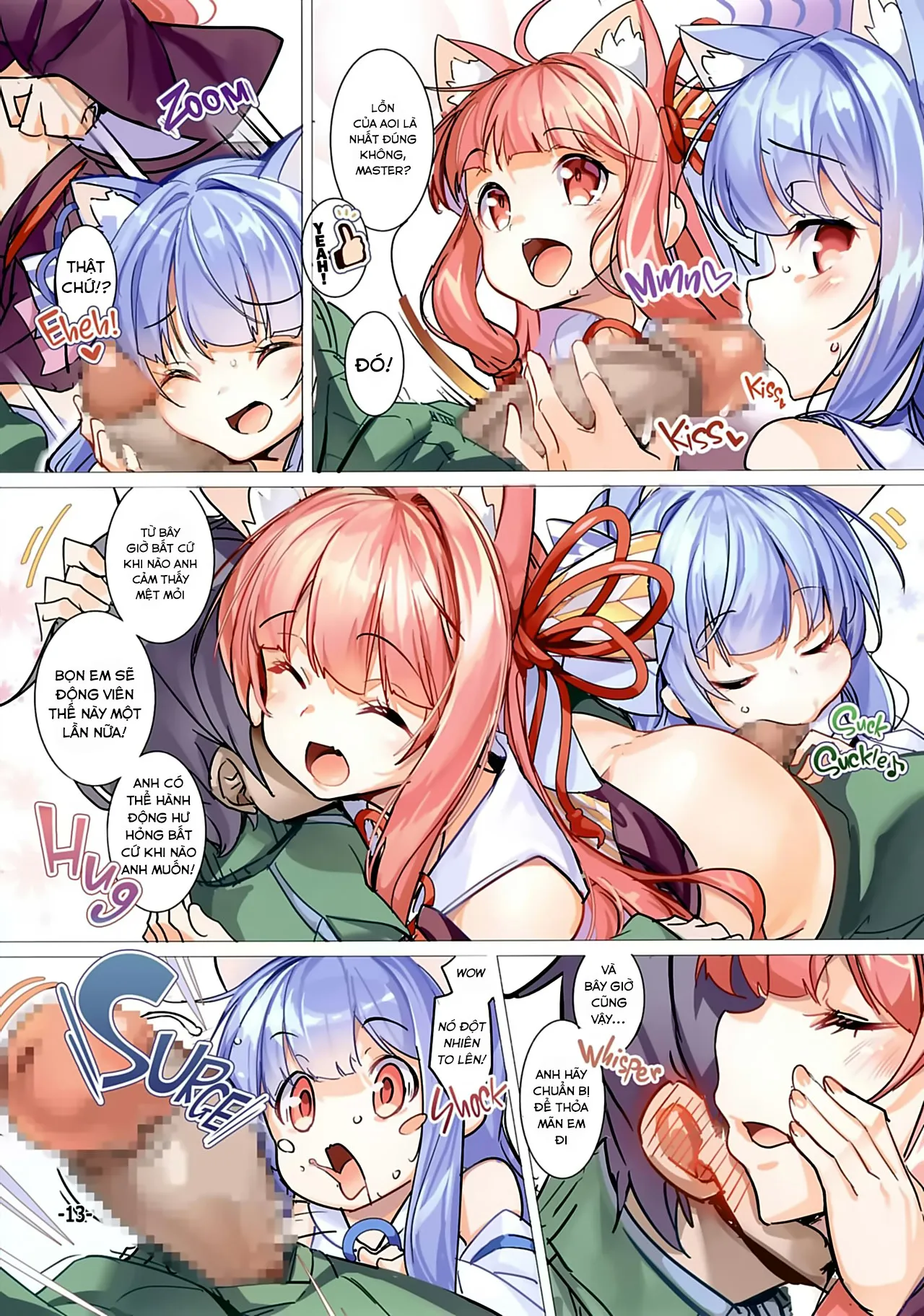 HentaiVN.net - Ảnh 12 - Kotonoha Shimai no Ochikomu Master o Nekomimi de Yuuwaku Suru Hon [琴葉姉妹の落ち込むマスターを猫耳で誘惑する本] - Chap 1