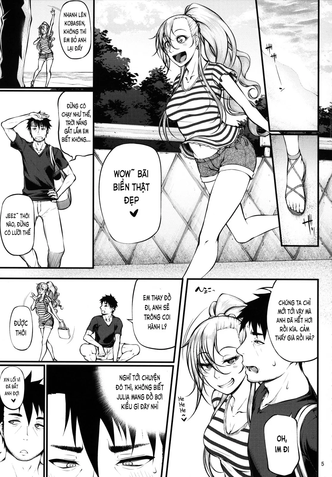 HentaiVN.net - Ảnh 7 - Drastic Summer Vacation - Chap 1