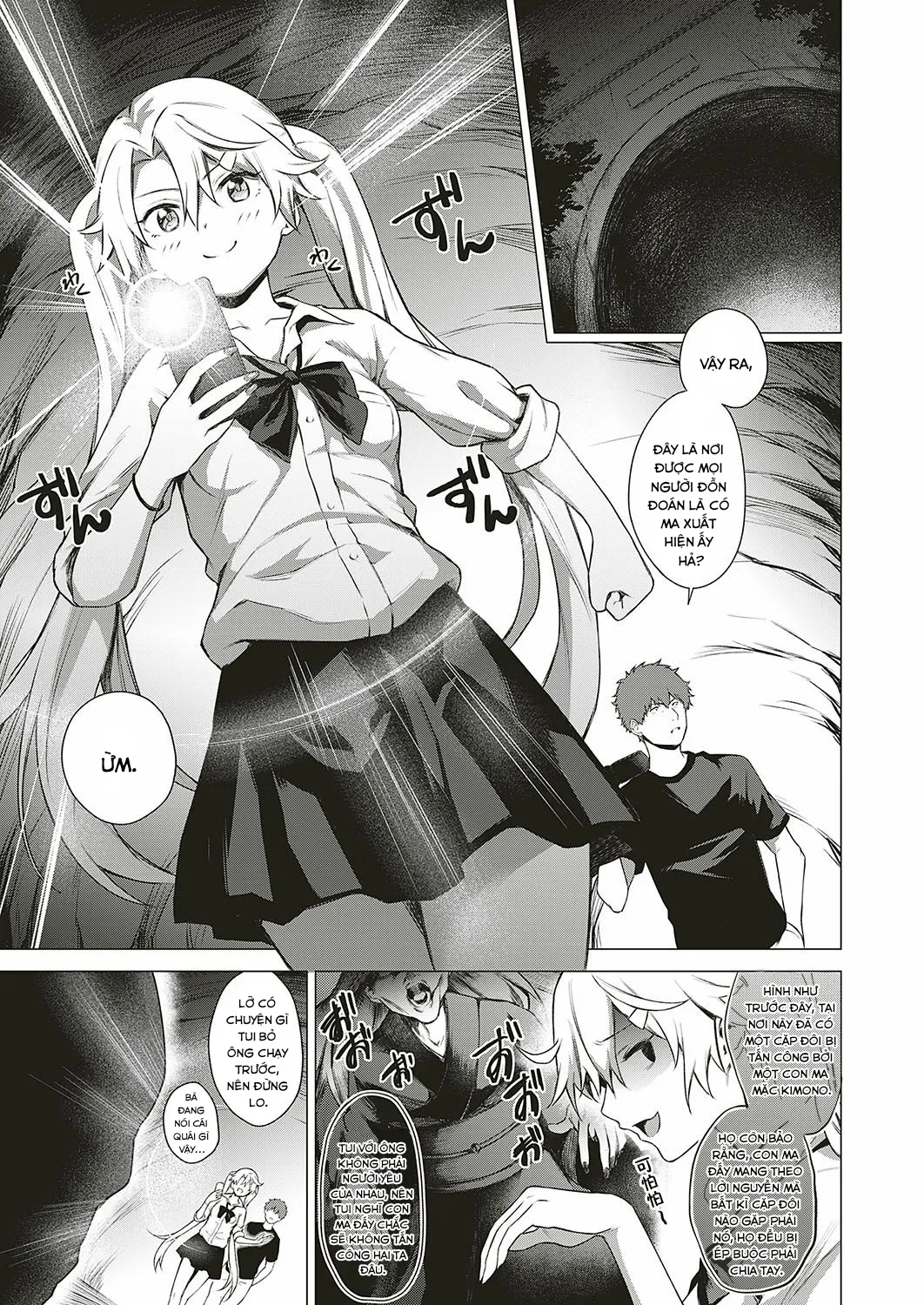 HentaiVN.net - Ảnh 4 - Uwasa no Hai Tunnel de Yuurei ni Souguu Shichaimashita!! - Chap 1