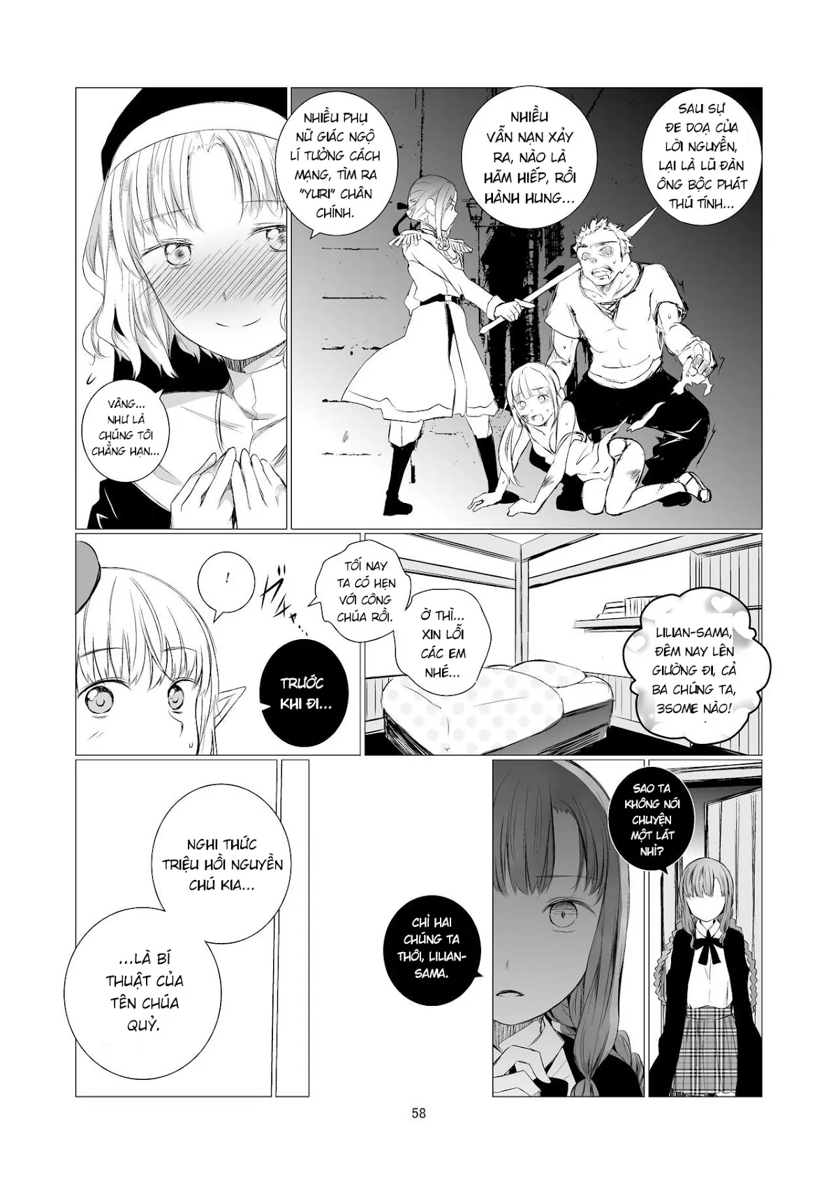 HentaiVN.net - Ảnh 57 - Yuri Isekai - Chap 1