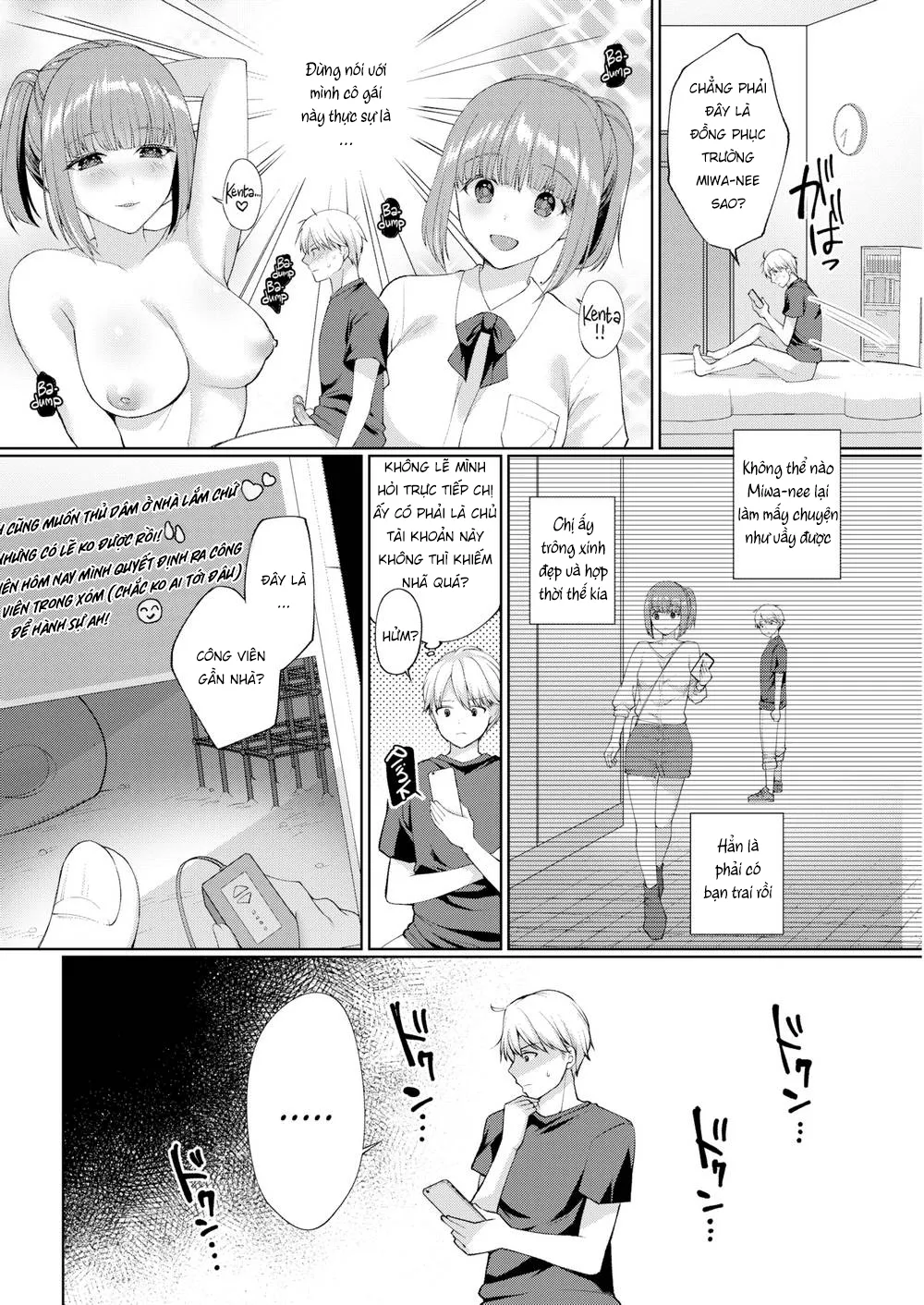 HentaiVN.net - Ảnh 5 - Onee-chan ≒ Cam Whore [Onee-chan Cam Whore] - Chap 1