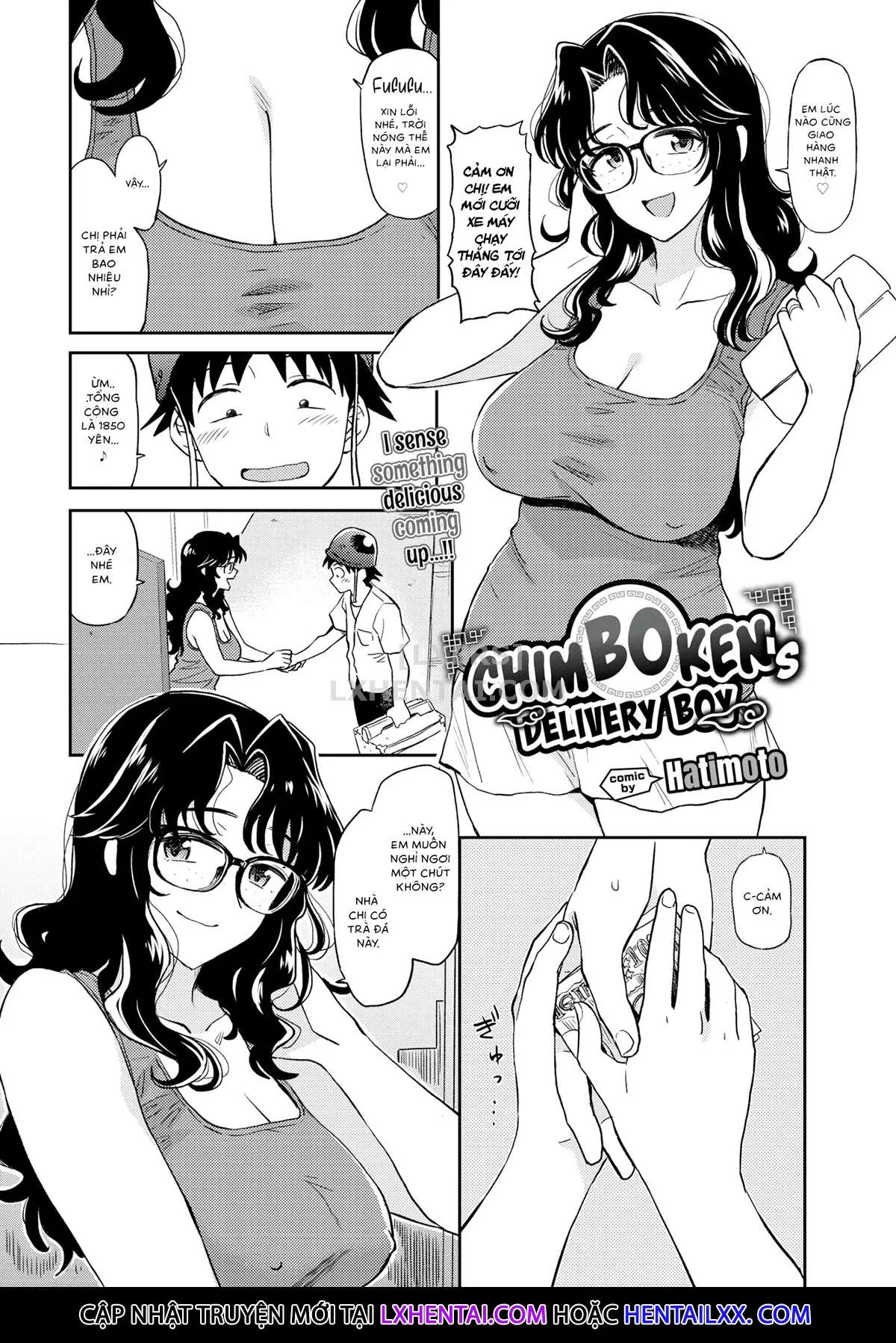 HentaiVN.net - Ảnh 3 - Chinbouken Kara No Shisha [Chimboken's Delivery Boy] - Chap 1