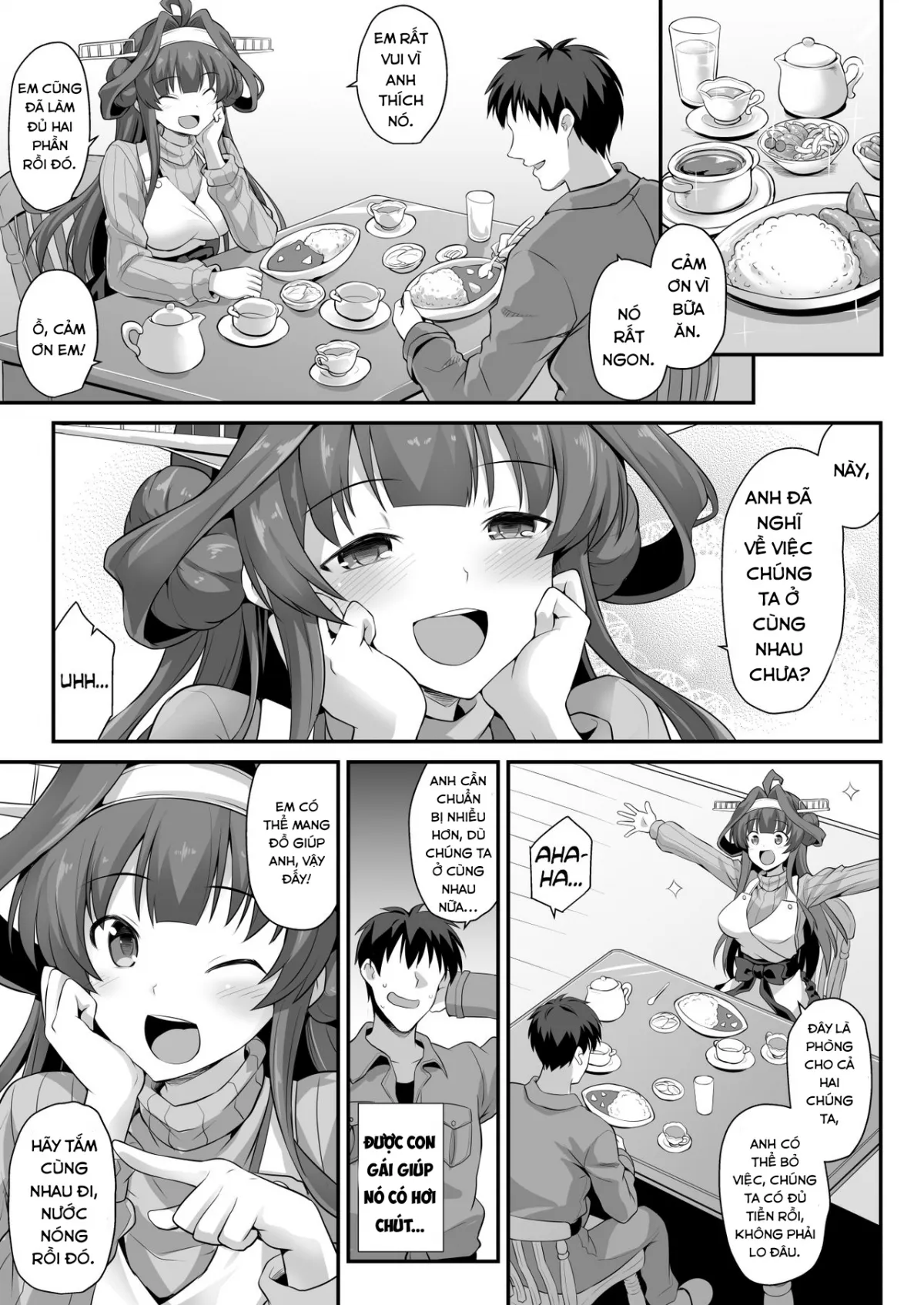 HentaiVN.net - Ảnh 5 - Kongou-chan to Love Love Shinkon Play (Kantai Collection -KanColle-) [金剛ちゃんとラブラブ新婚プレイ] - Chap 1