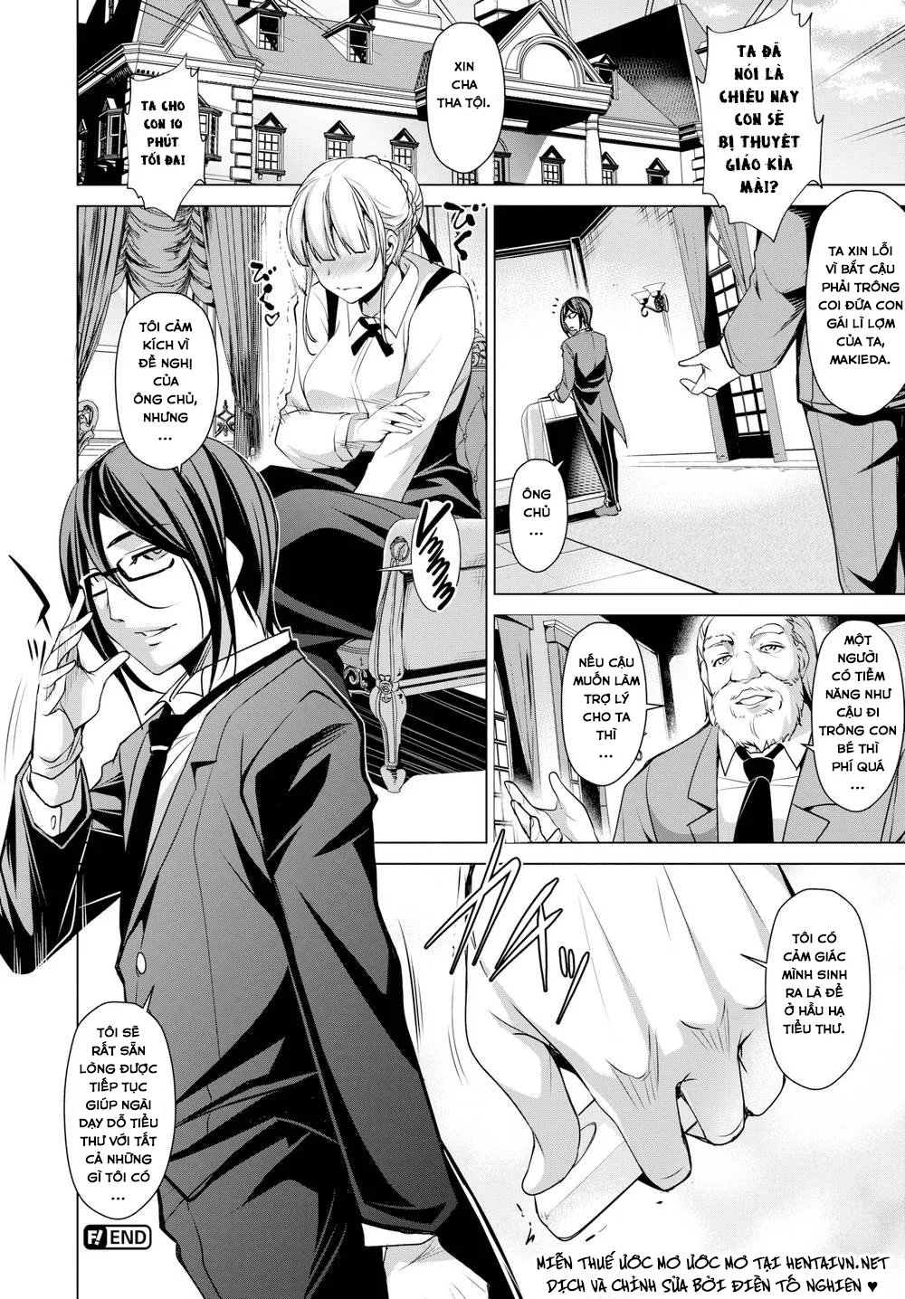 HentaiVN.net - Ảnh 23 - Chàng Quản Gia Hiền Lành và Nàng Tiểu Thư Sớm Nắng Chiều Mưa! [Capricious Lady & Loyal Butler] - Chap 1