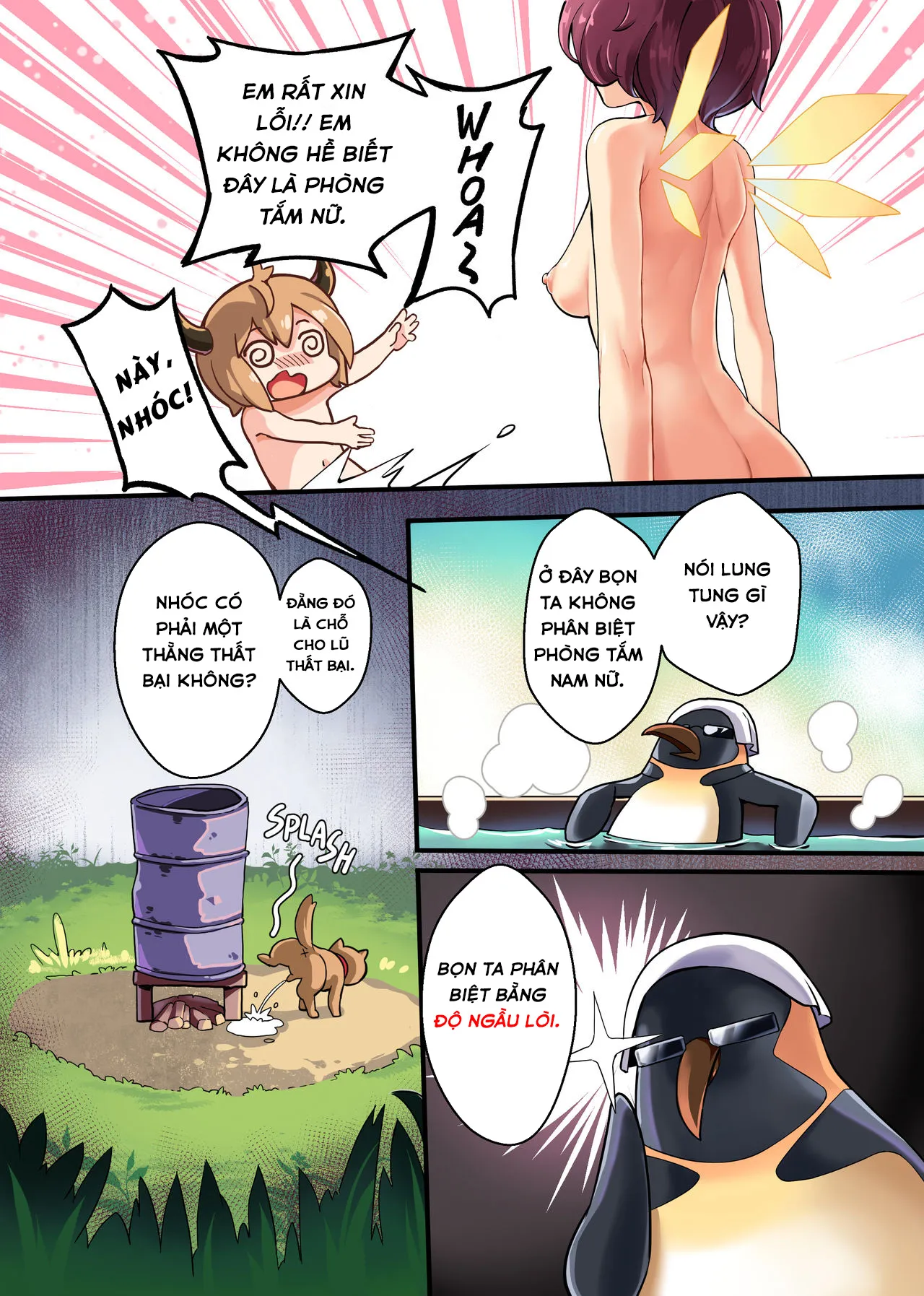 HentaiVN.net - Ảnh 6 - Doki Doki Penguin Bathroom(Arknights) - Chap 1