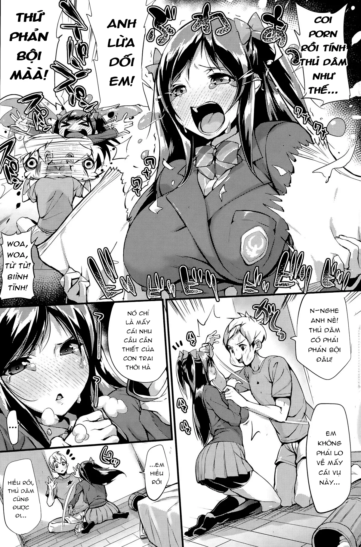 HentaiVN.net - Ảnh 3 - Yakimochi Lingerie [Cô Bạn Gái Hay Ghen; Đồ Lót Ghen Tuôn; Lingerie Of Jealousy] - Chap 1
