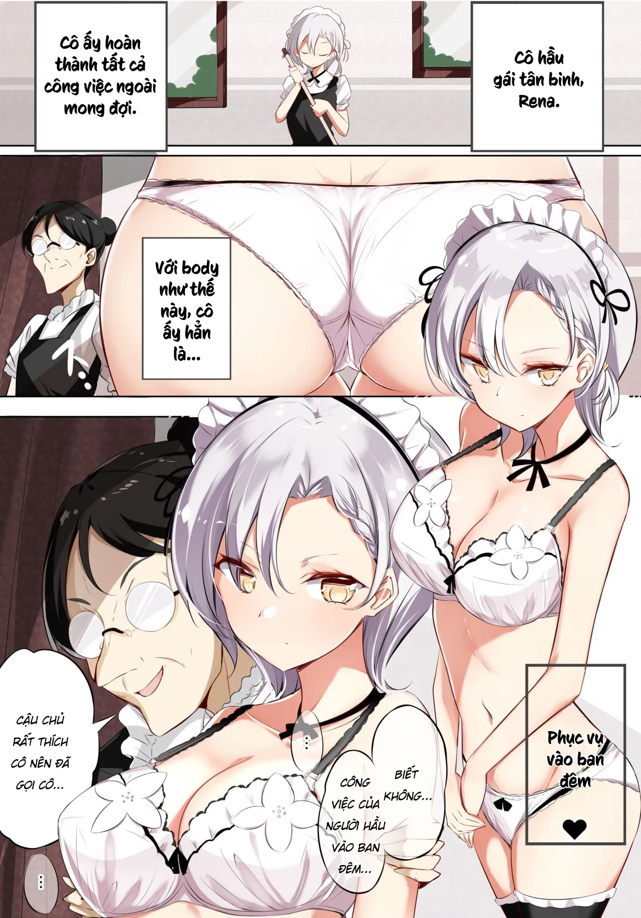 HentaiVN.net - Ảnh 3 - Nàng Hầu Ngây Thơ [Gohoushi Maid ga H-Cup nanoni Ecchi ja Nai, 侍奉担当的女仆明明是H杯却不H] - Chap 1