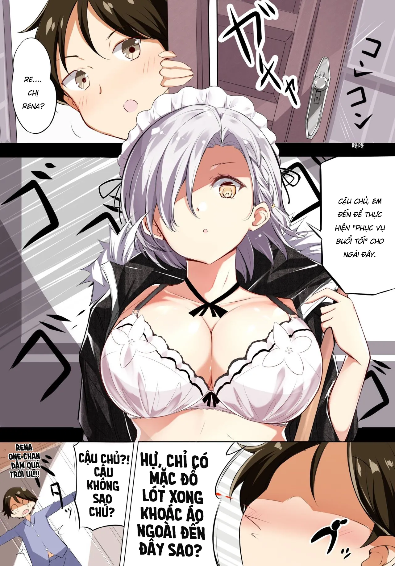 HentaiVN.net - Ảnh 5 - Nàng Hầu Ngây Thơ [Gohoushi Maid ga H-Cup nanoni Ecchi ja Nai, 侍奉担当的女仆明明是H杯却不H] - Chap 1