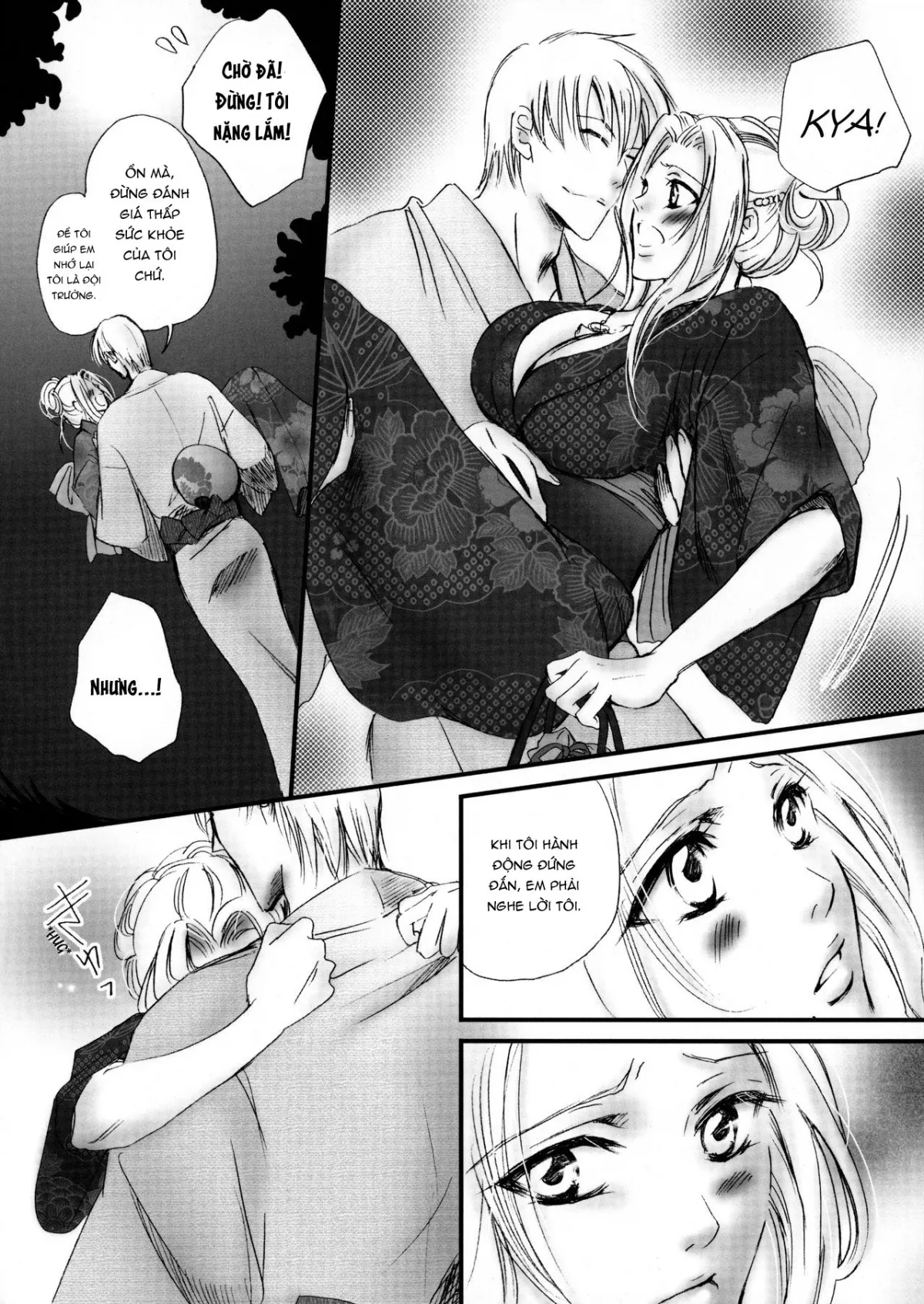 HentaiVN.net - Ảnh 16 - Xoa dịu em trong đêm pháo hoa (Bleach) [Mitsubana BLEACH ; Honey Flower BLEACH] - Chap 1