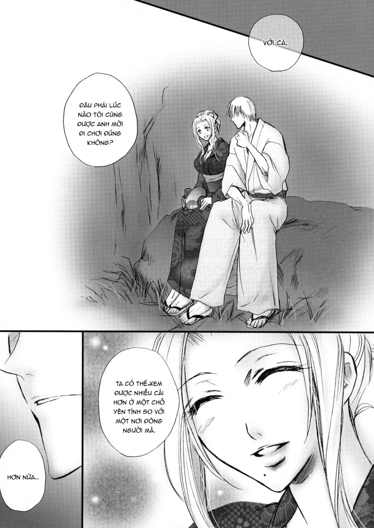 HentaiVN.net - Ảnh 4 - Xoa dịu em trong đêm pháo hoa (Bleach) [Mitsubana BLEACH ; Honey Flower BLEACH] - Chap 1