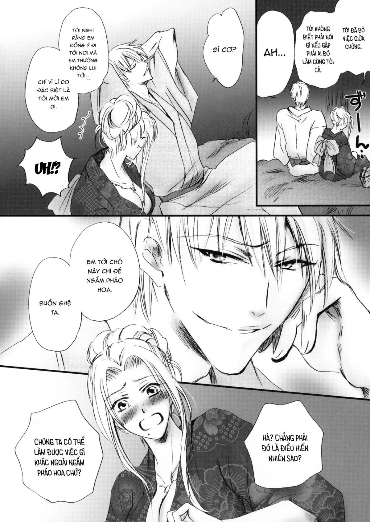 HentaiVN.net - Ảnh 5 - Xoa dịu em trong đêm pháo hoa (Bleach) [Mitsubana BLEACH ; Honey Flower BLEACH] - Chap 1