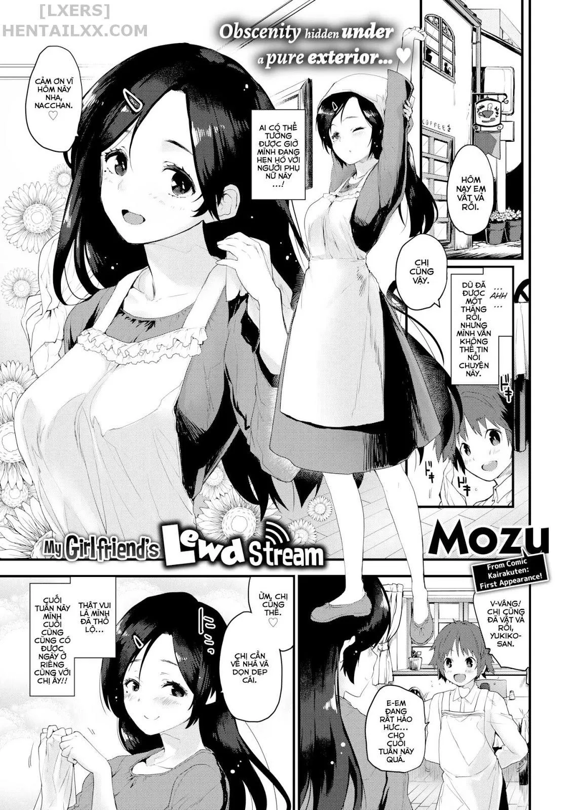HentaiVN.net - Ảnh 2 - My Girlfriend’s Lewd Stream - Chap 1